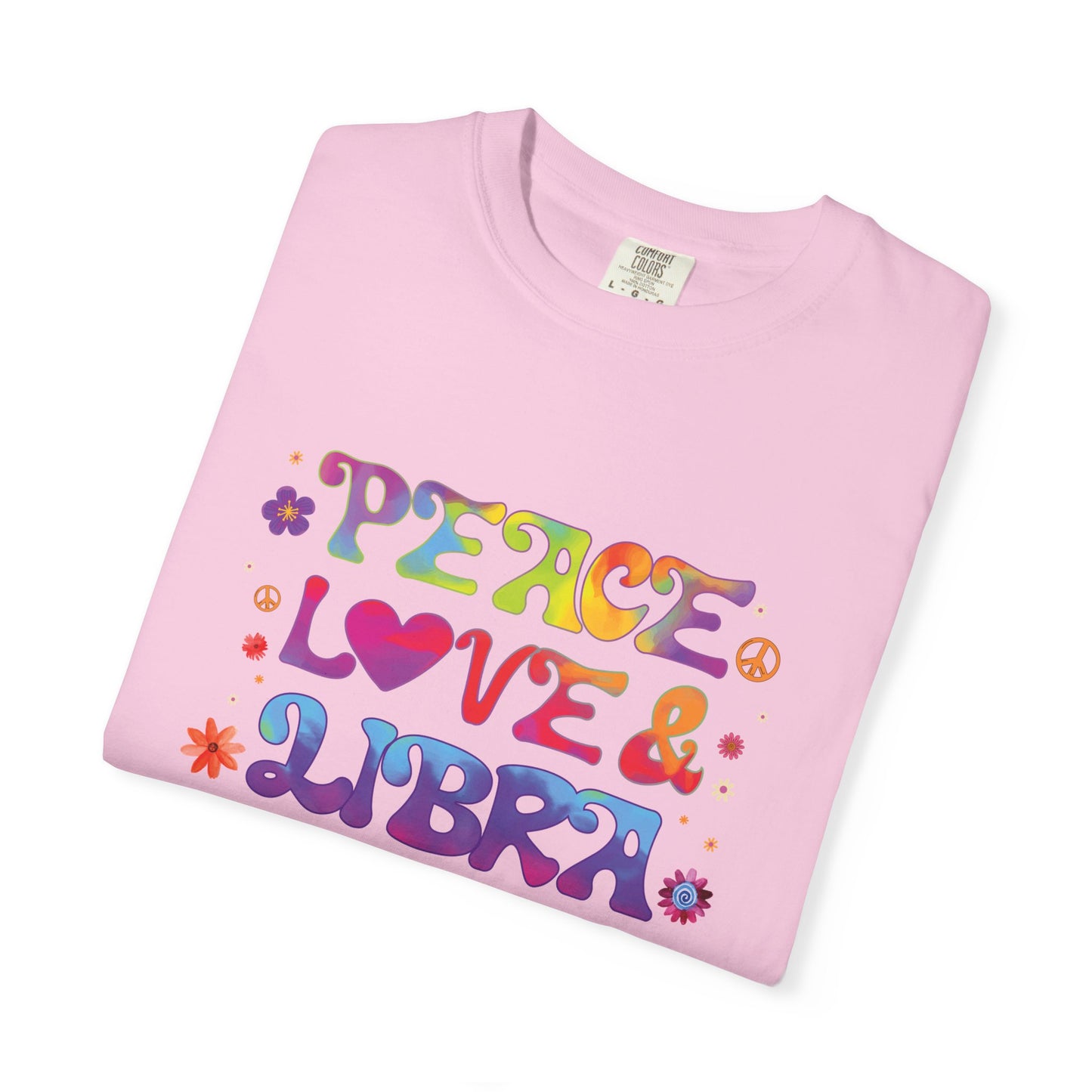 Peace Love & Libra – Groovy 70s-Inspired Zodiac Tee