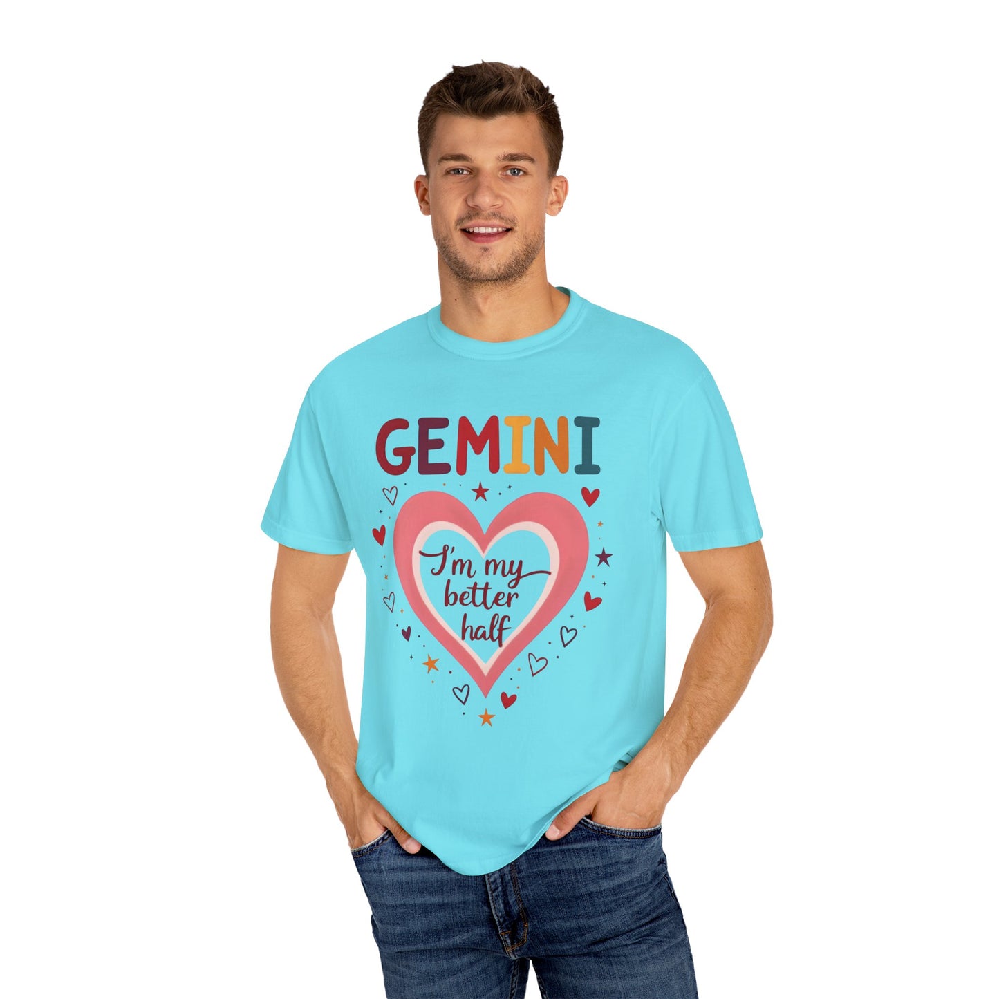 GEMINI Iām My Better Half Tee ā Colorful Retro Zodiac Shirt