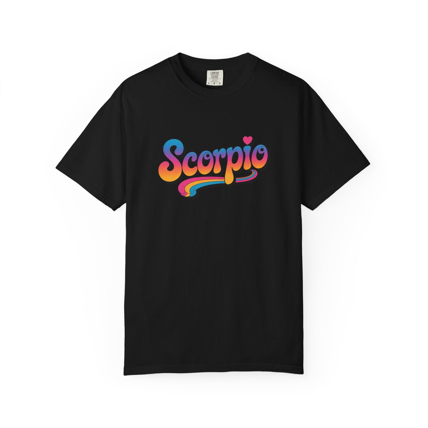 Scorpio Retro Groovy Tee – Multicolor Zodiac Shirt