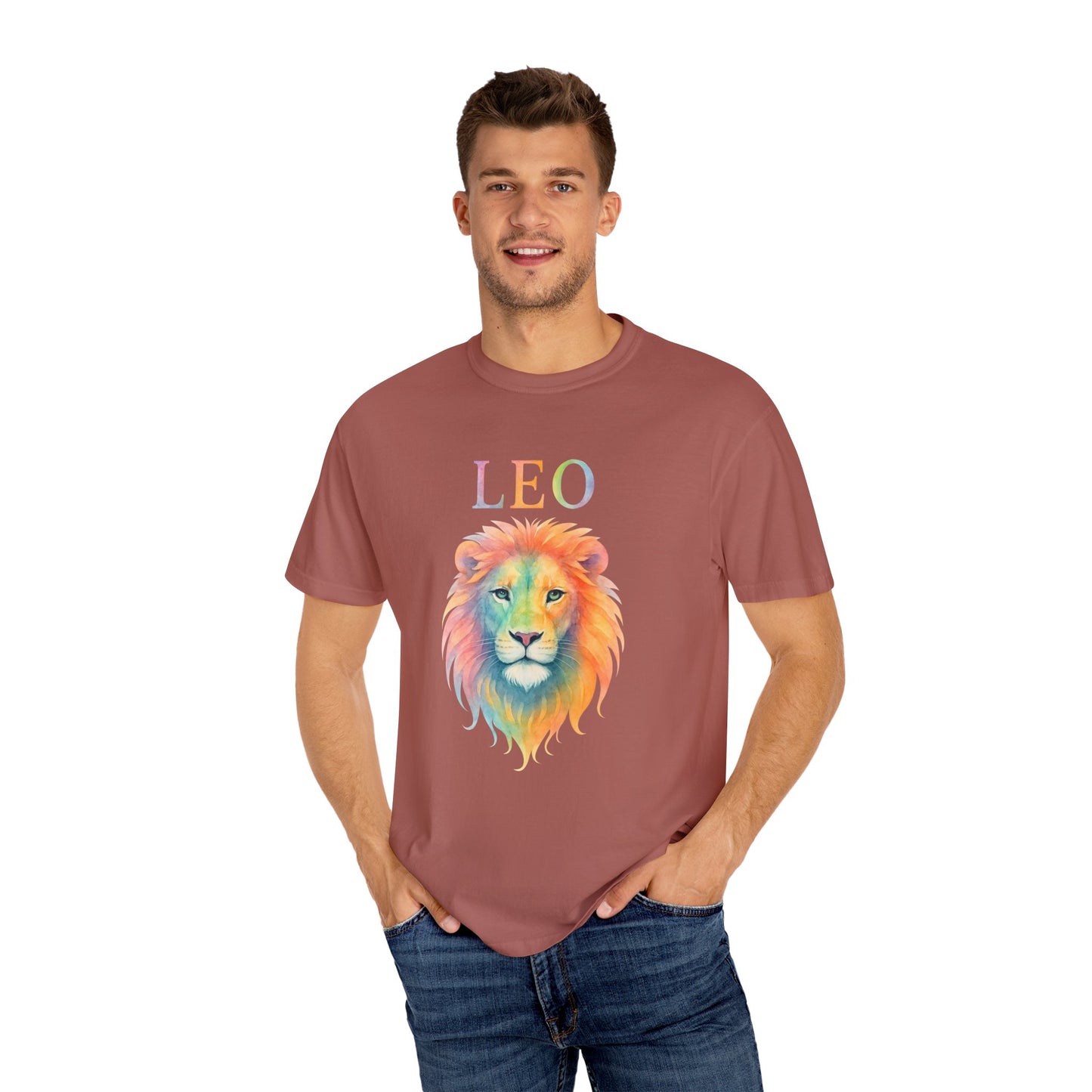 LEO Tee β Colorful Lion Zodiac Shirt