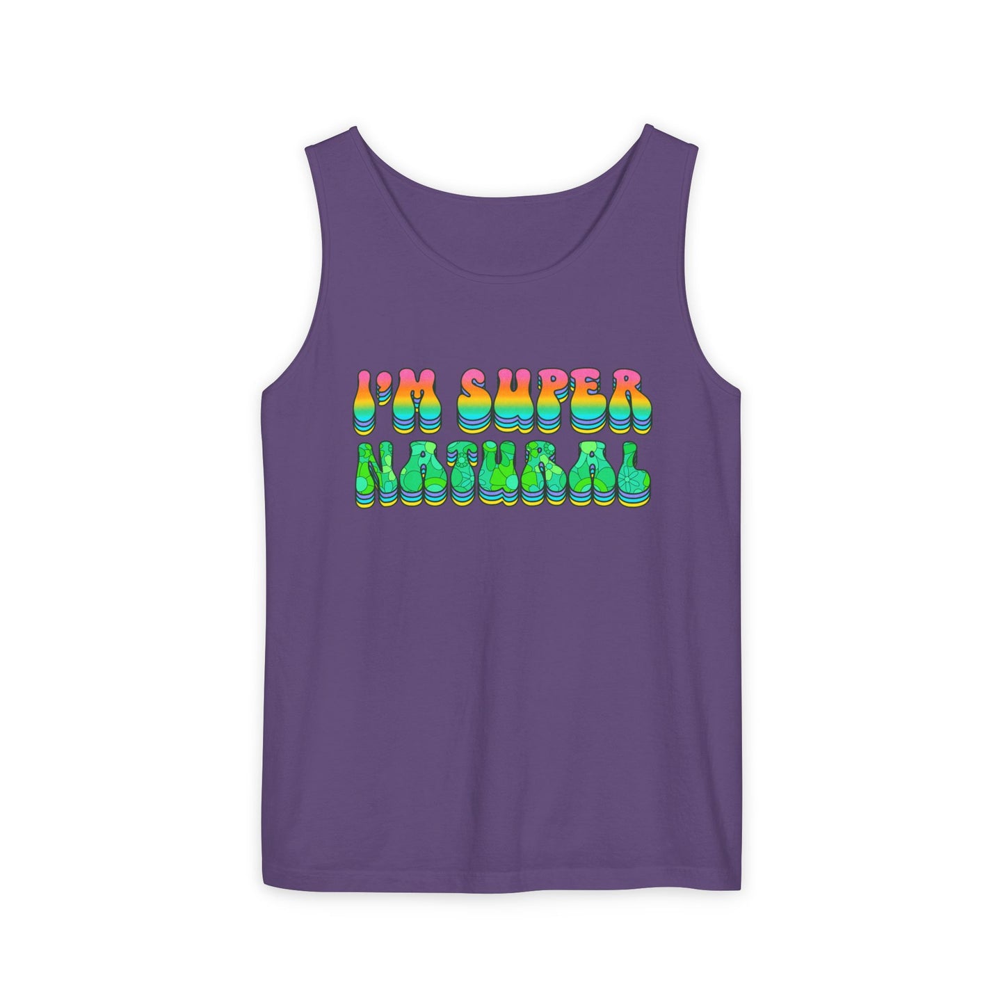 I'm Super Natural - Retro Affirmation virgo Tank Top (Unisex)