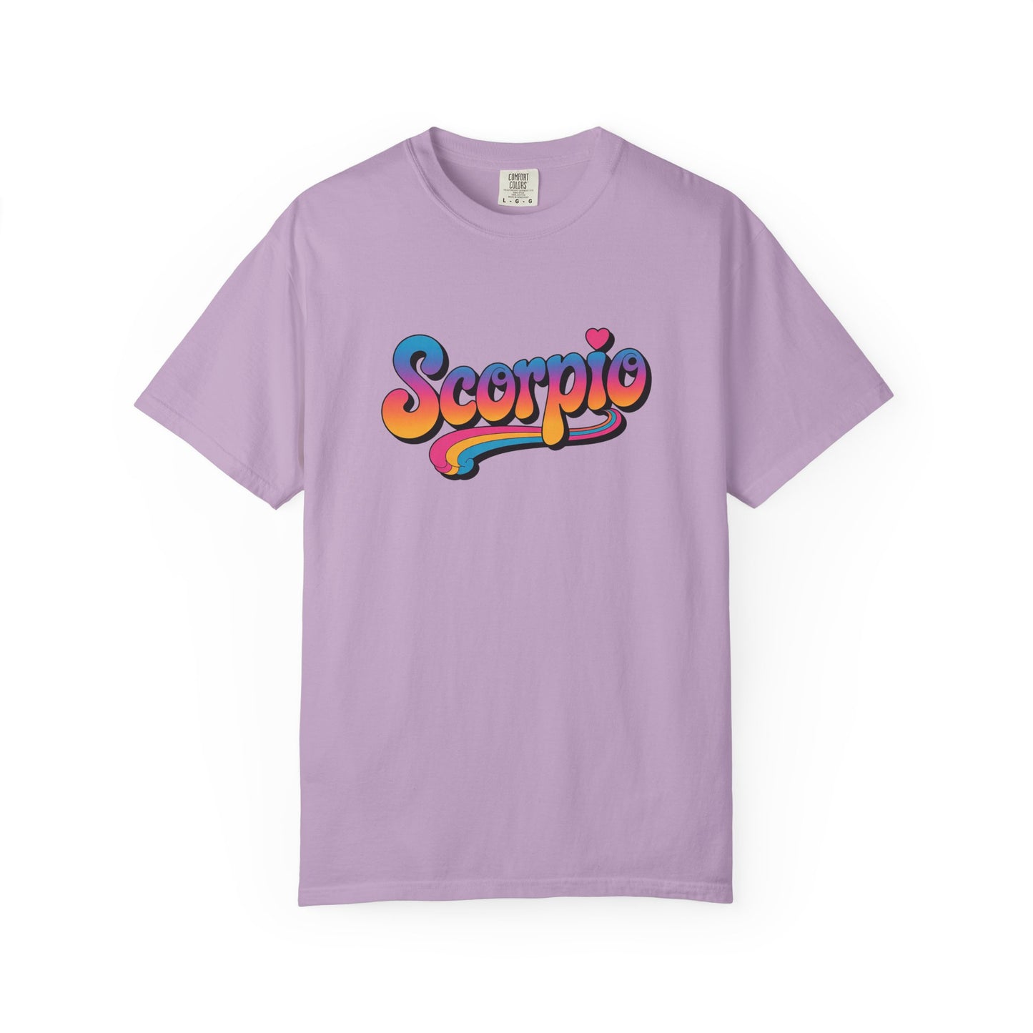 Scorpio Retro Groovy Tee – Multicolor Zodiac Shirt