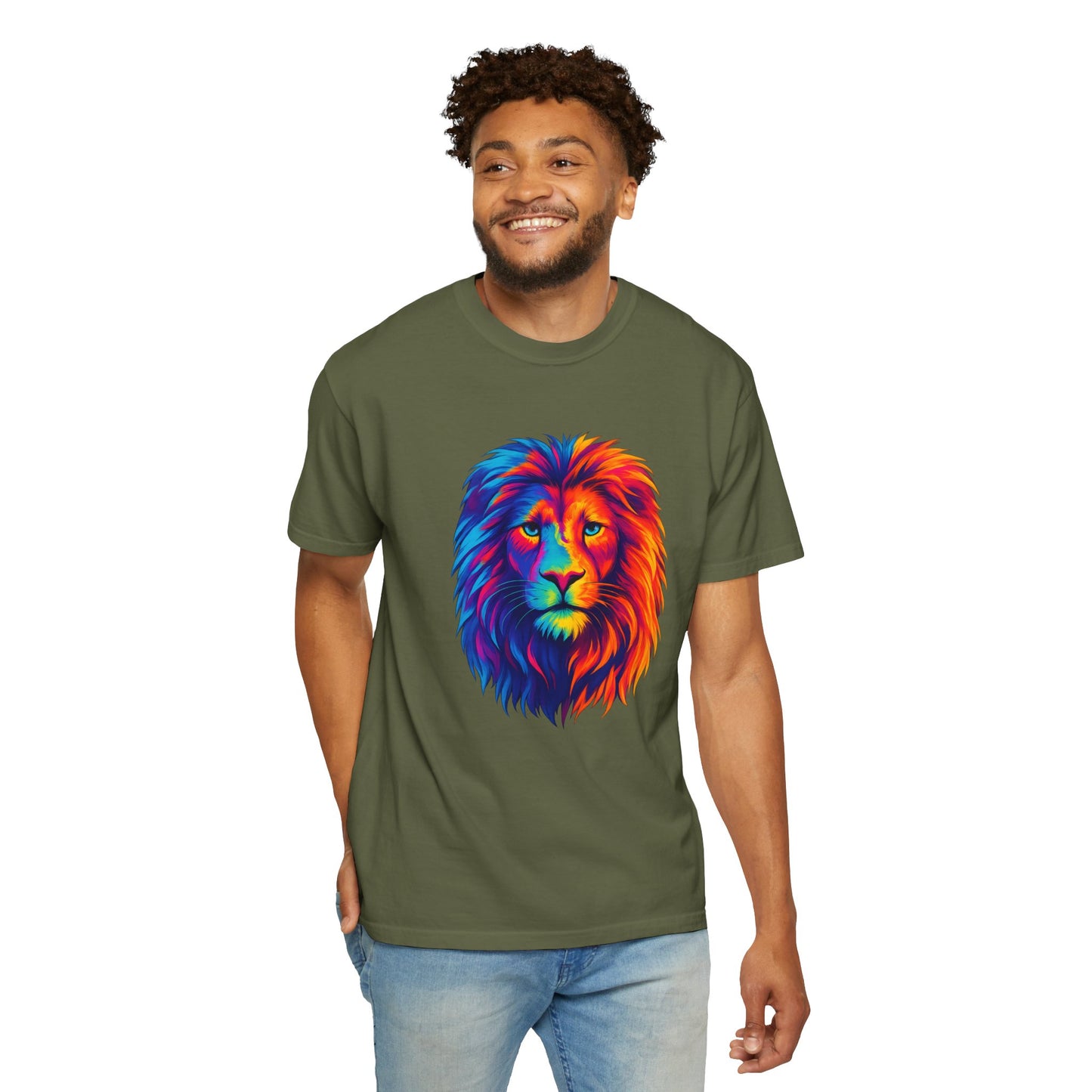 Rainbow Lion Tee – Vibrant & Fierce