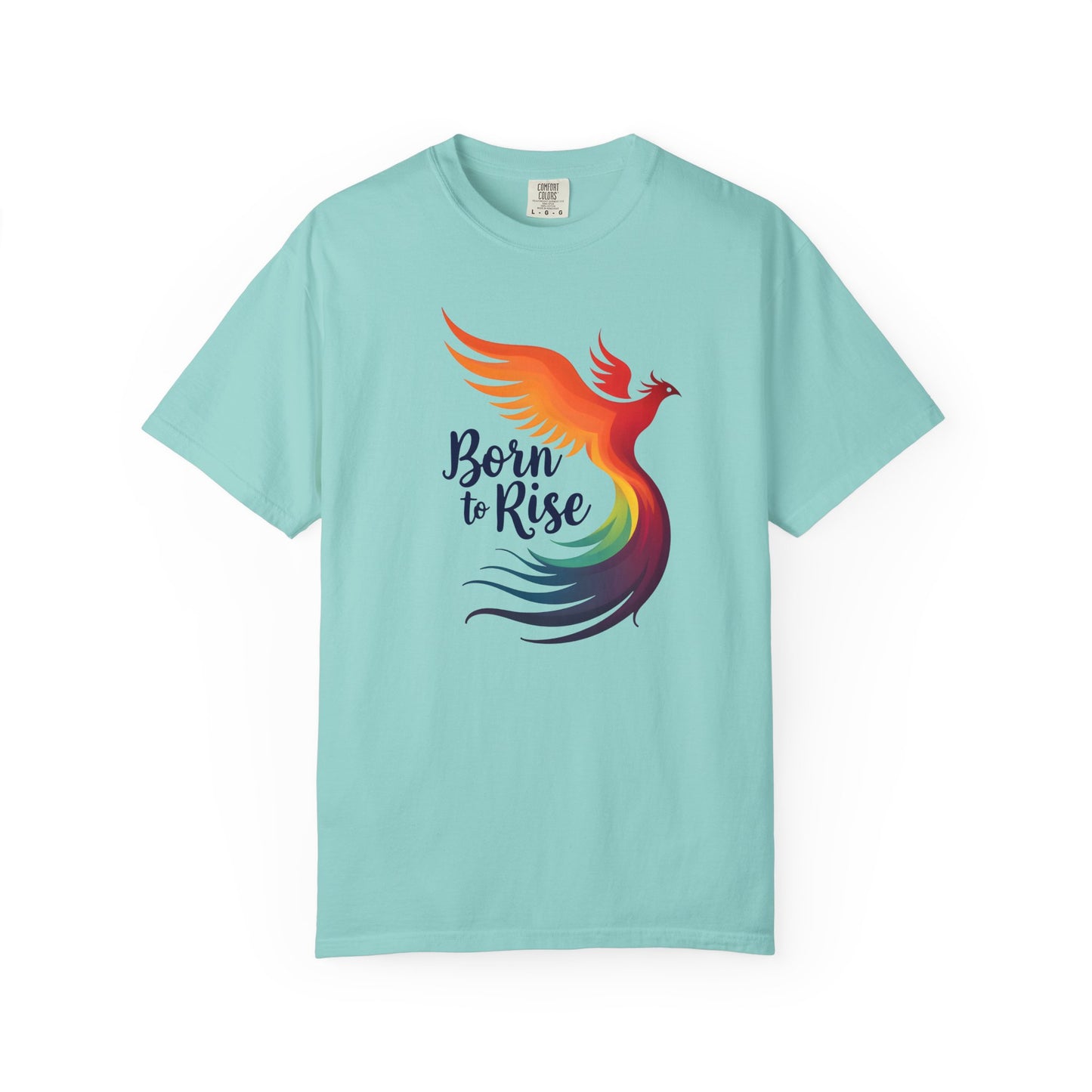 Born to Rise - Colorful Phoenix Affirmation Empowerment Tee