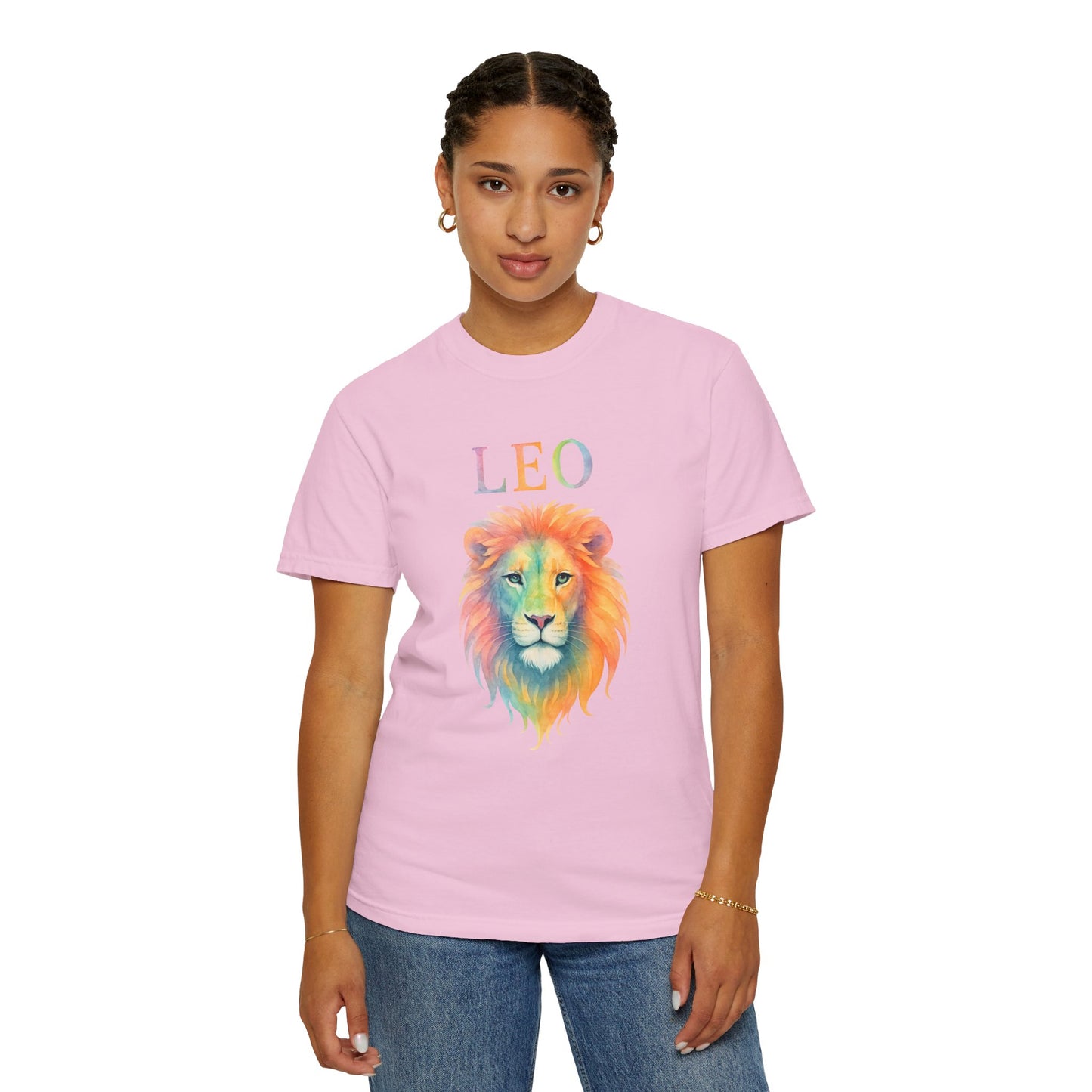 LEO Tee β Colorful Lion Zodiac Shirt