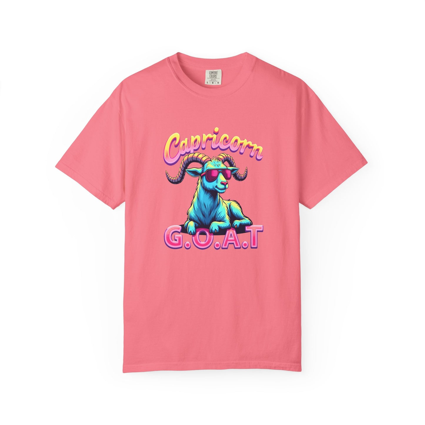 Capricorn G.O.A.T – Retro Neon Astrology Tee