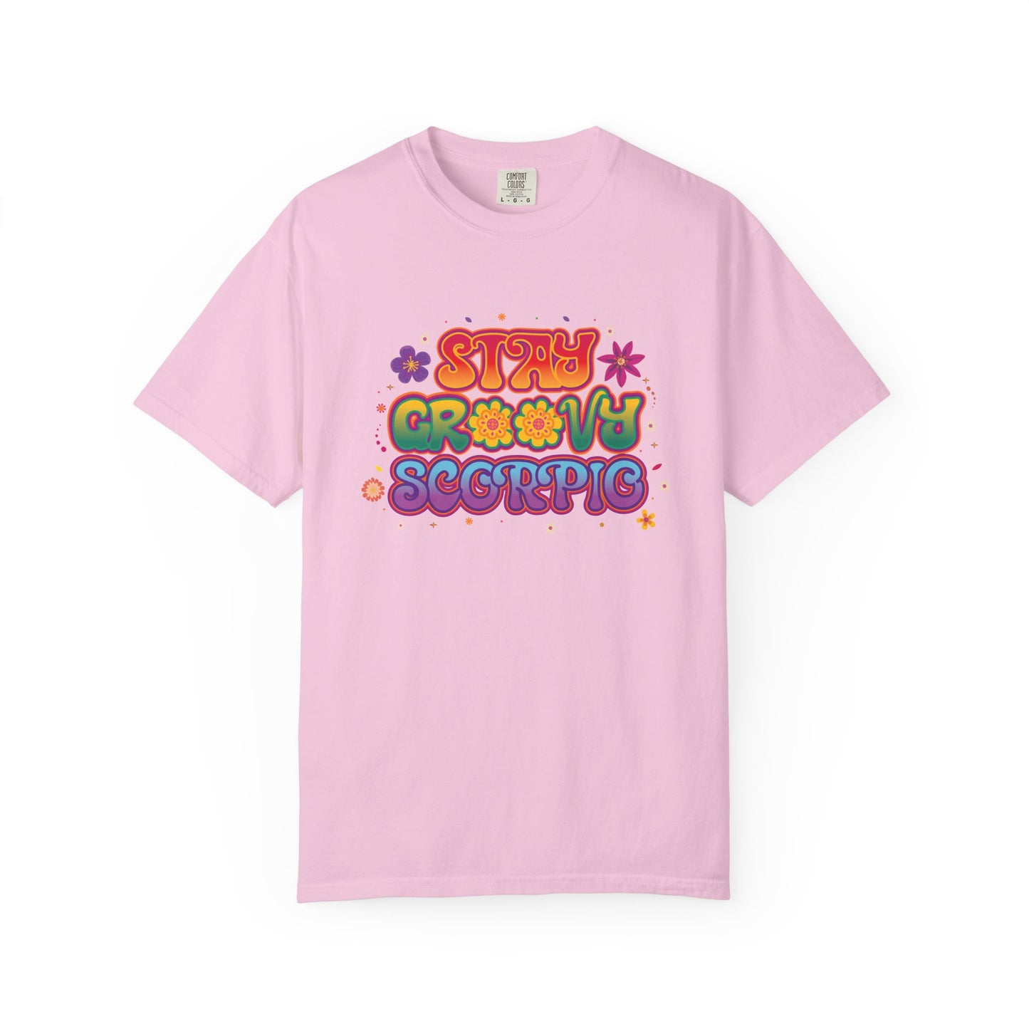 Stay Groovy Scorpio Tee β Groovy Flower Power Zodiac Shirt