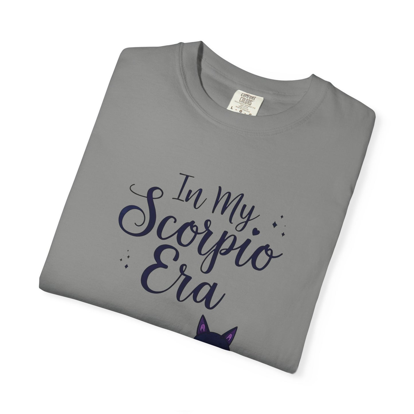 In My Scorpio Era – Mystical Black Cat Tee for the Zodiac Baddie