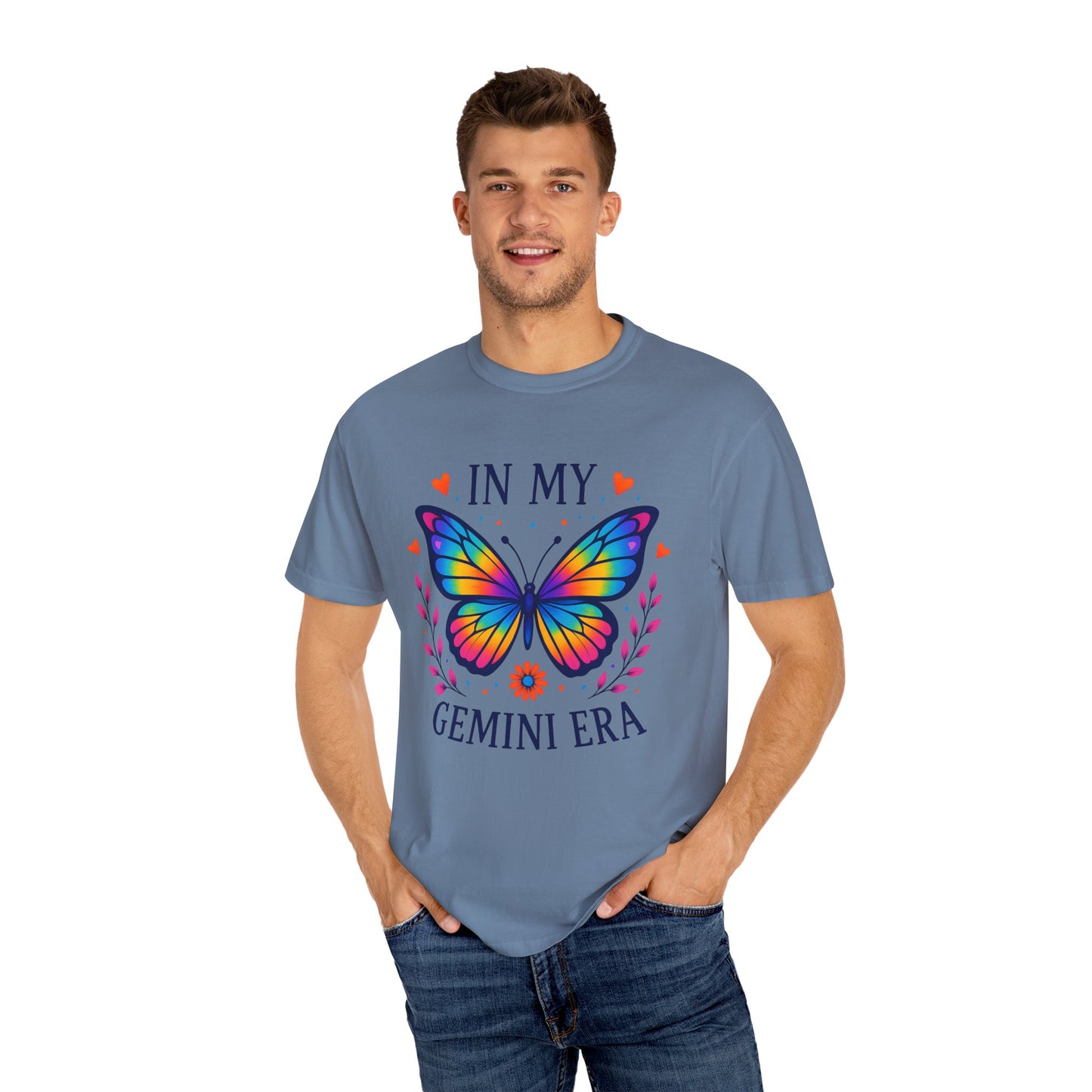 In My Gemini Era - Rainbow Butterfly Zodiac Tee