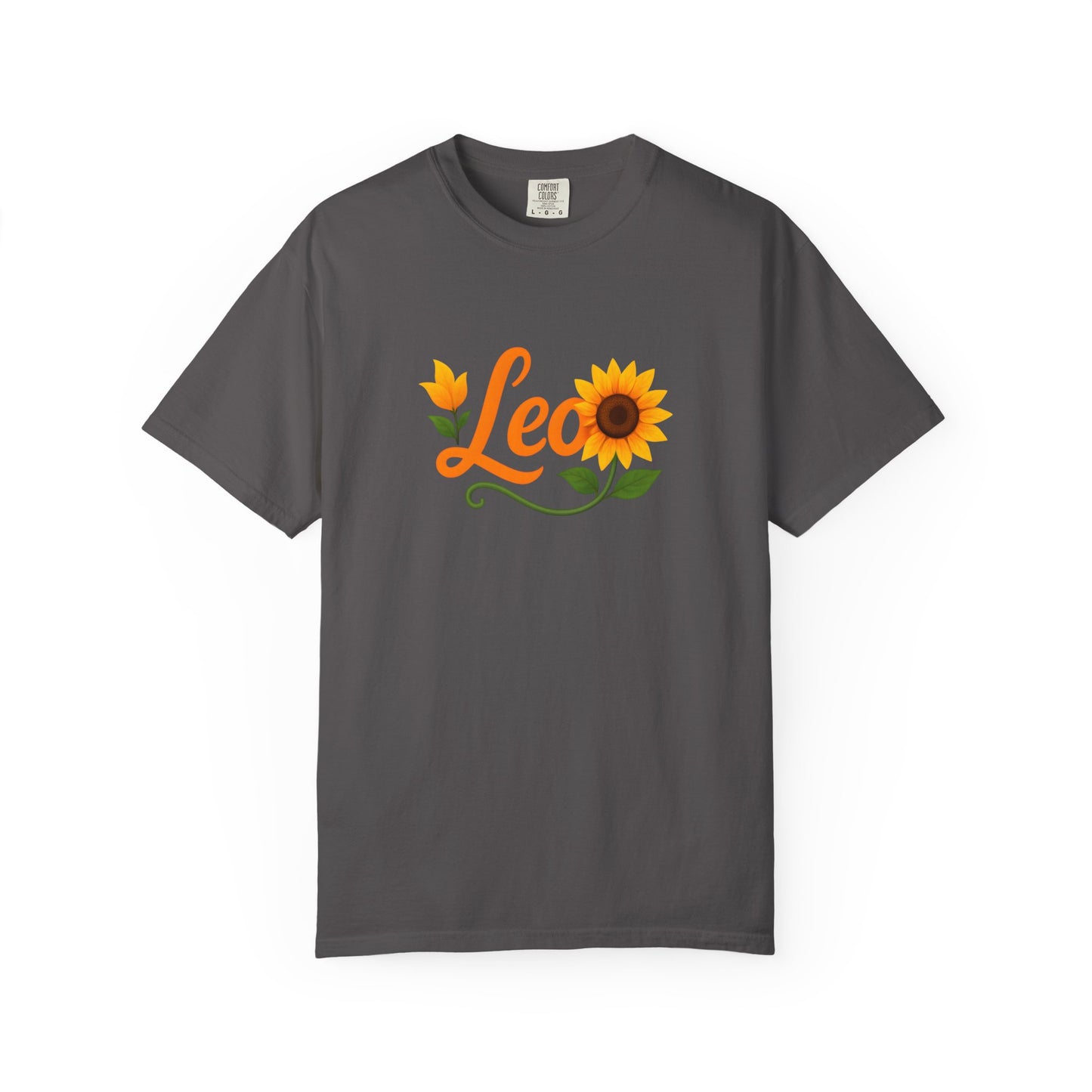 Leo Sunflower Tee β Retro Zodiac Shirt