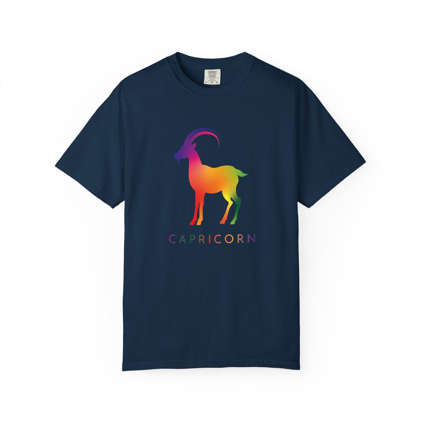 Capricorn β Rainbow Gradient Zodiac Goat Tee