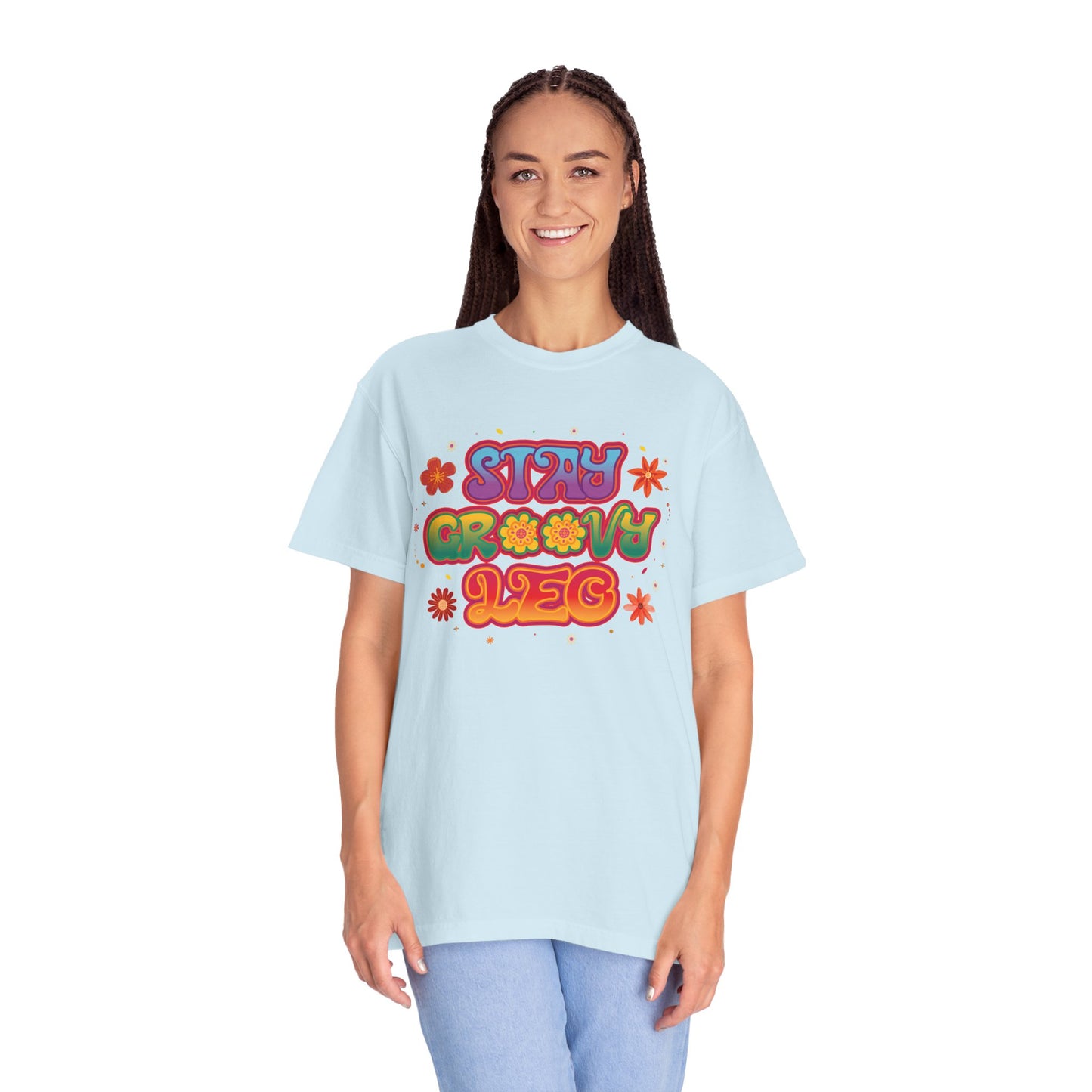 Stay Groovy Leo β Retro Zodiac Flower Power Tee