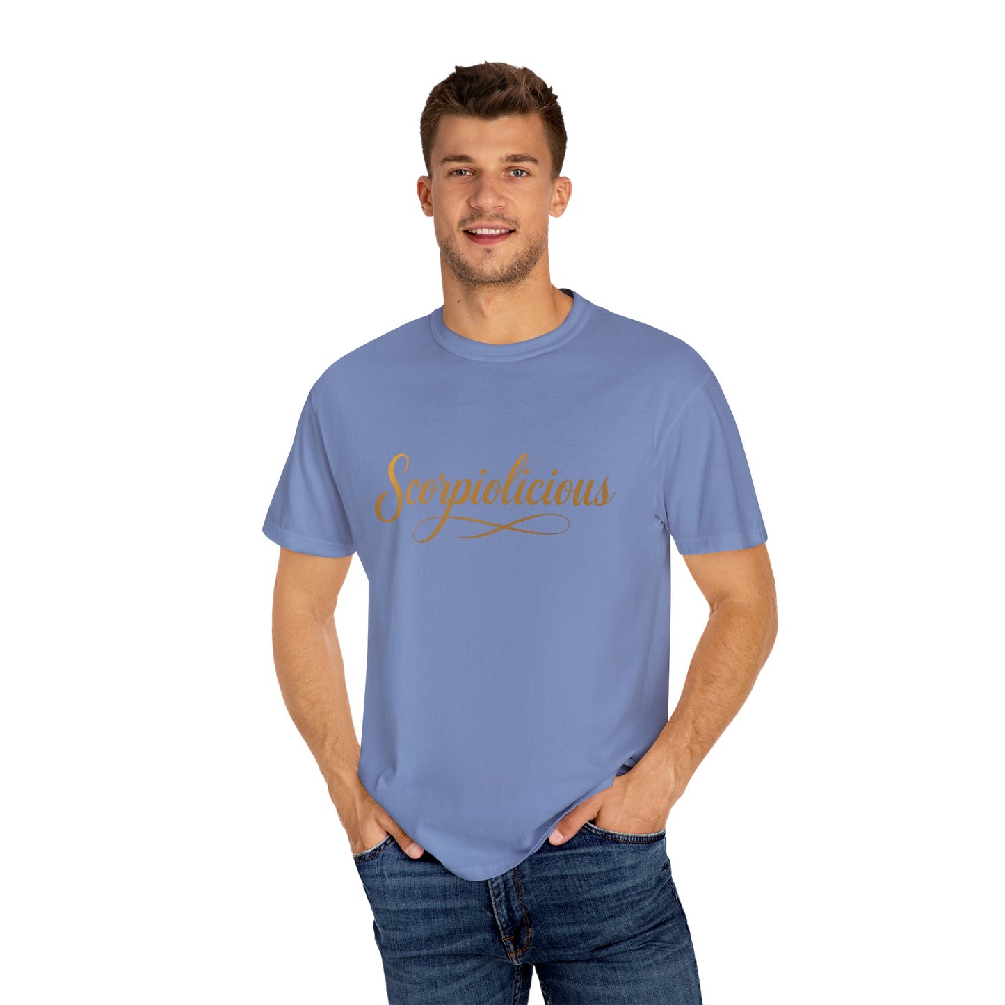 Scorpiolicious – Retro Script Scorpio Tee