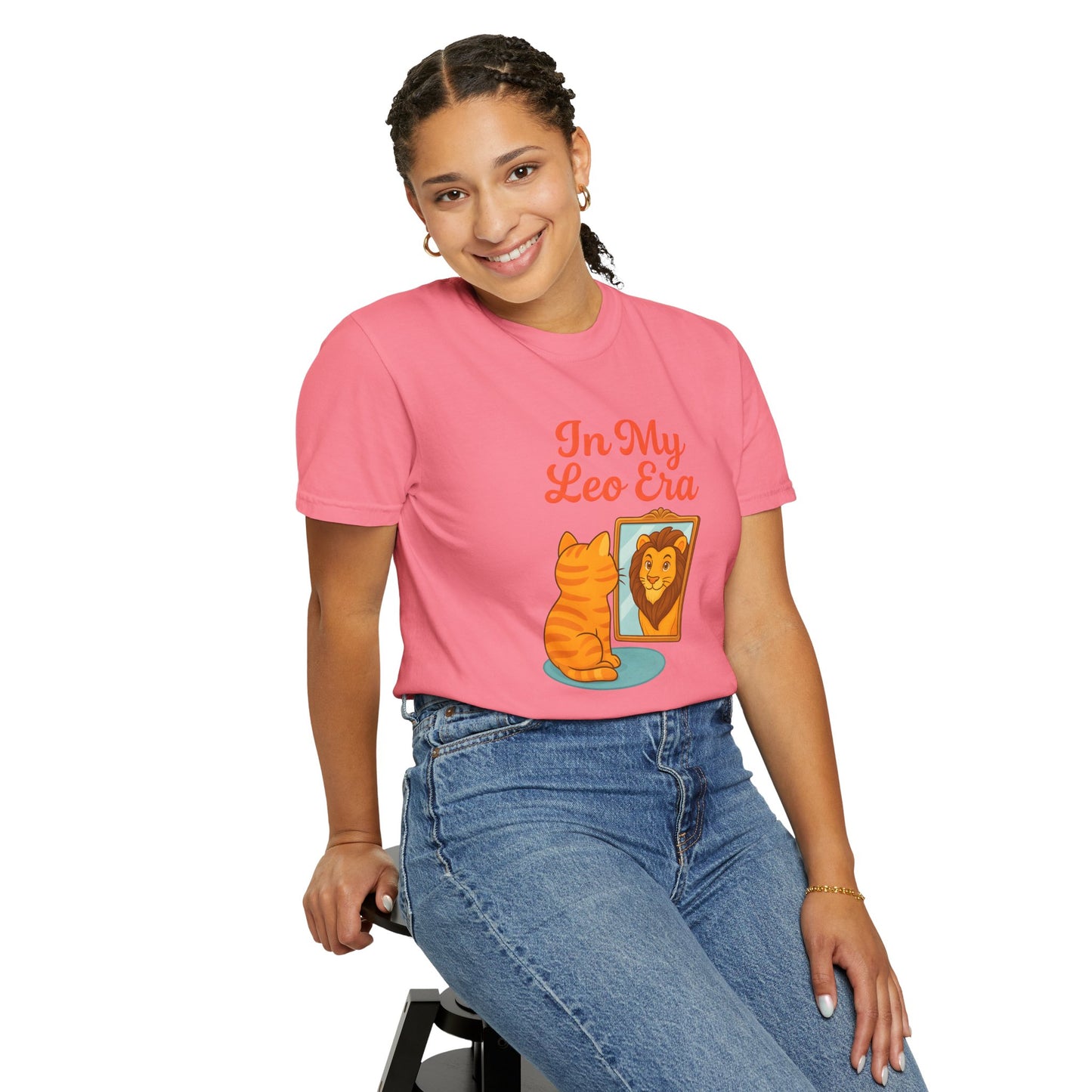 In My Leo Era - Funny Cat and Lion Mirror Tee