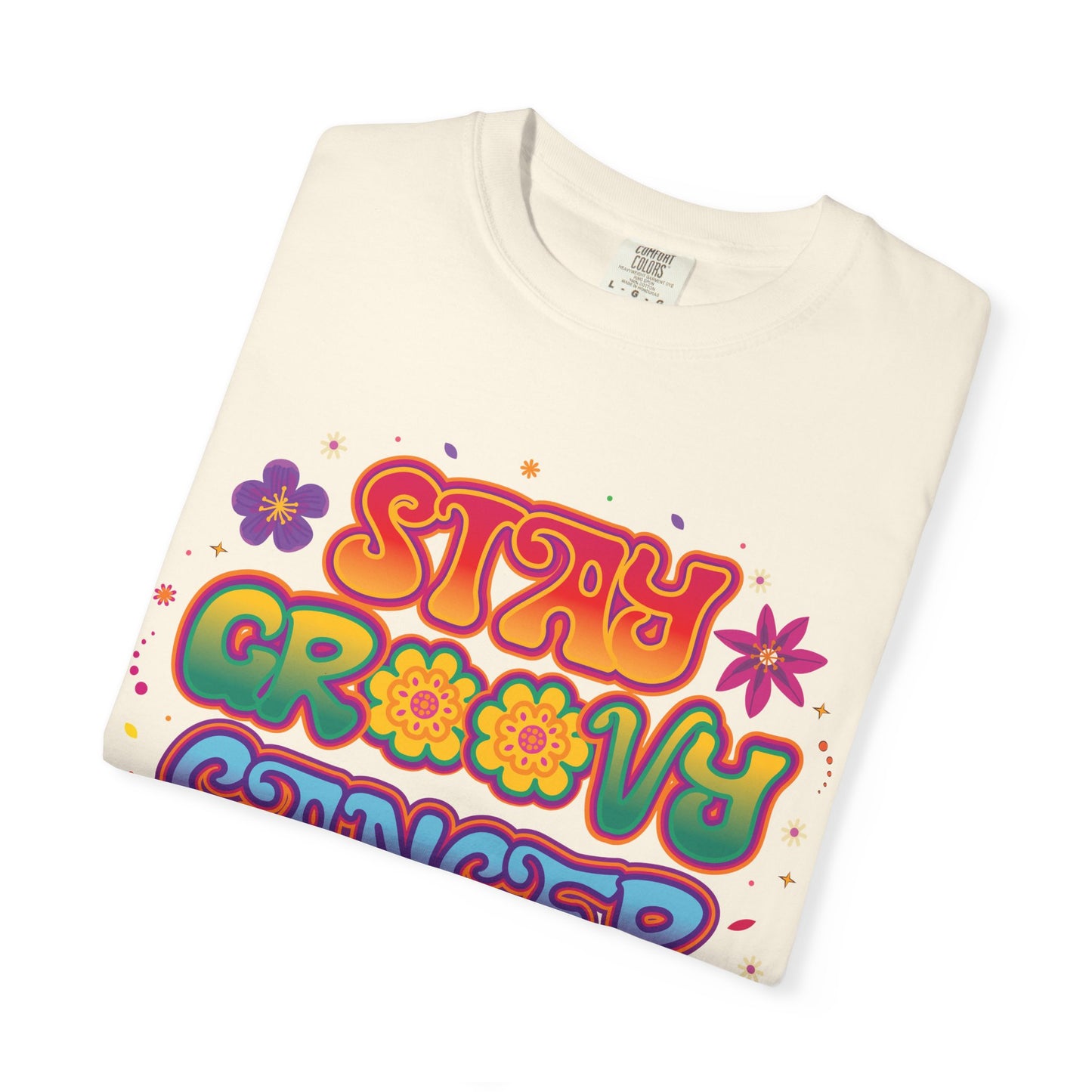 Stay Groovy Cancer Tee – Retro Colorful Zodiac Shirt