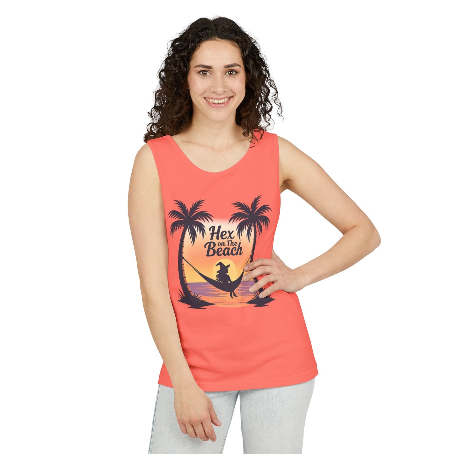 Hex on the Beach Tank – Wicked Retro Witchcore Shirt