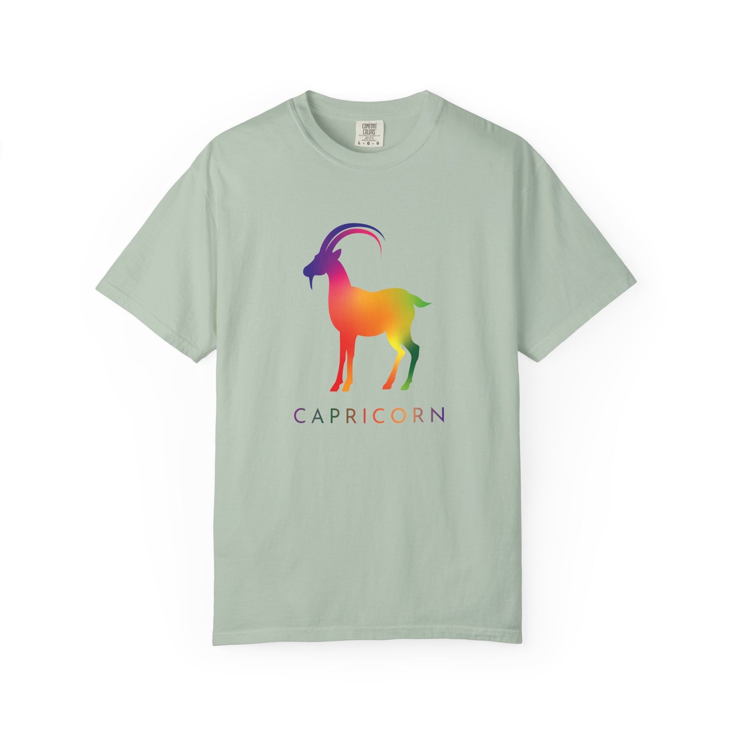 Capricorn β Rainbow Gradient Zodiac Goat Tee