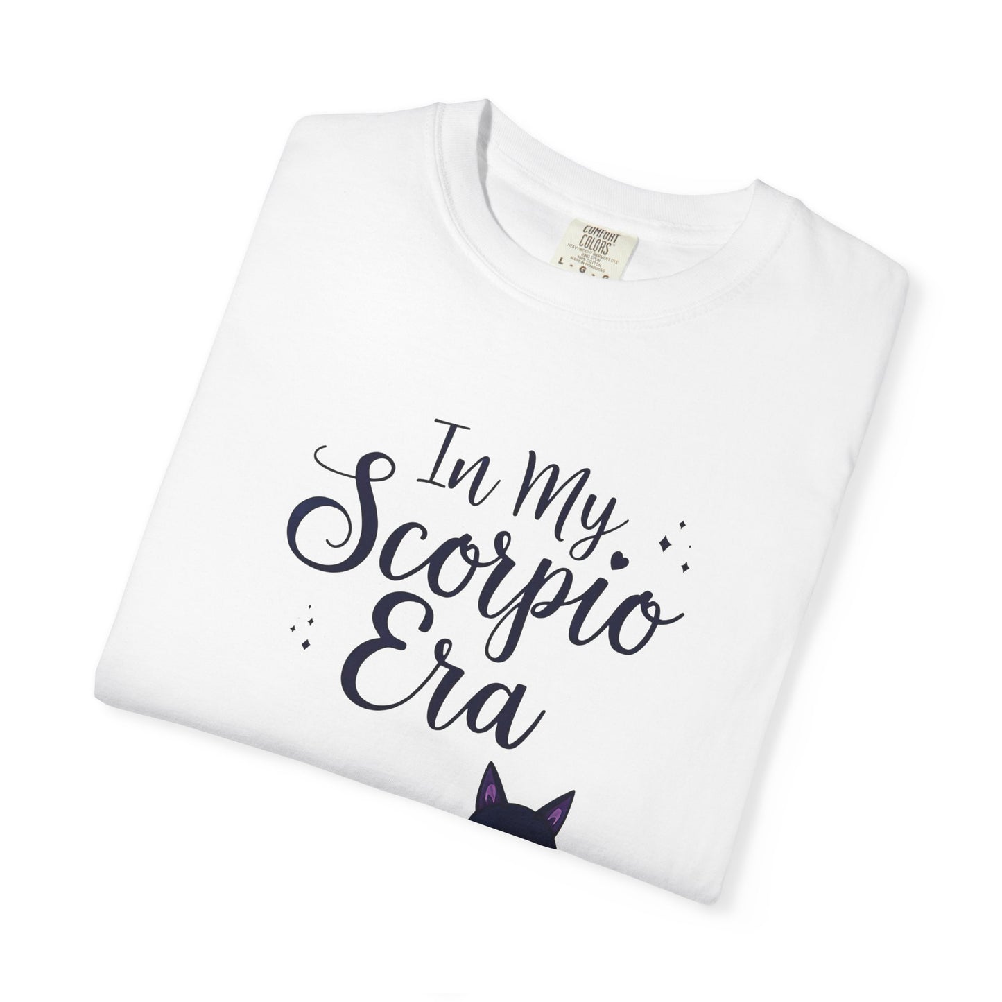 In My Scorpio Era – Mystical Black Cat Tee for the Zodiac Baddie