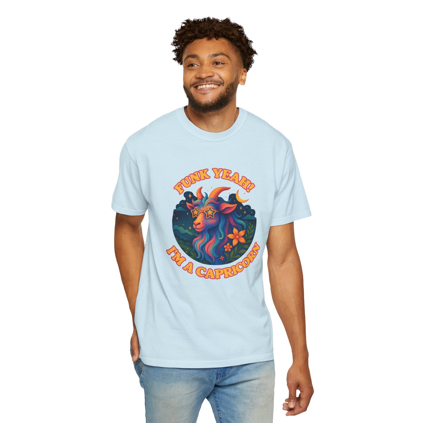 Funk Yeah! I’m a Capricorn – Retro Goat Groove Tee