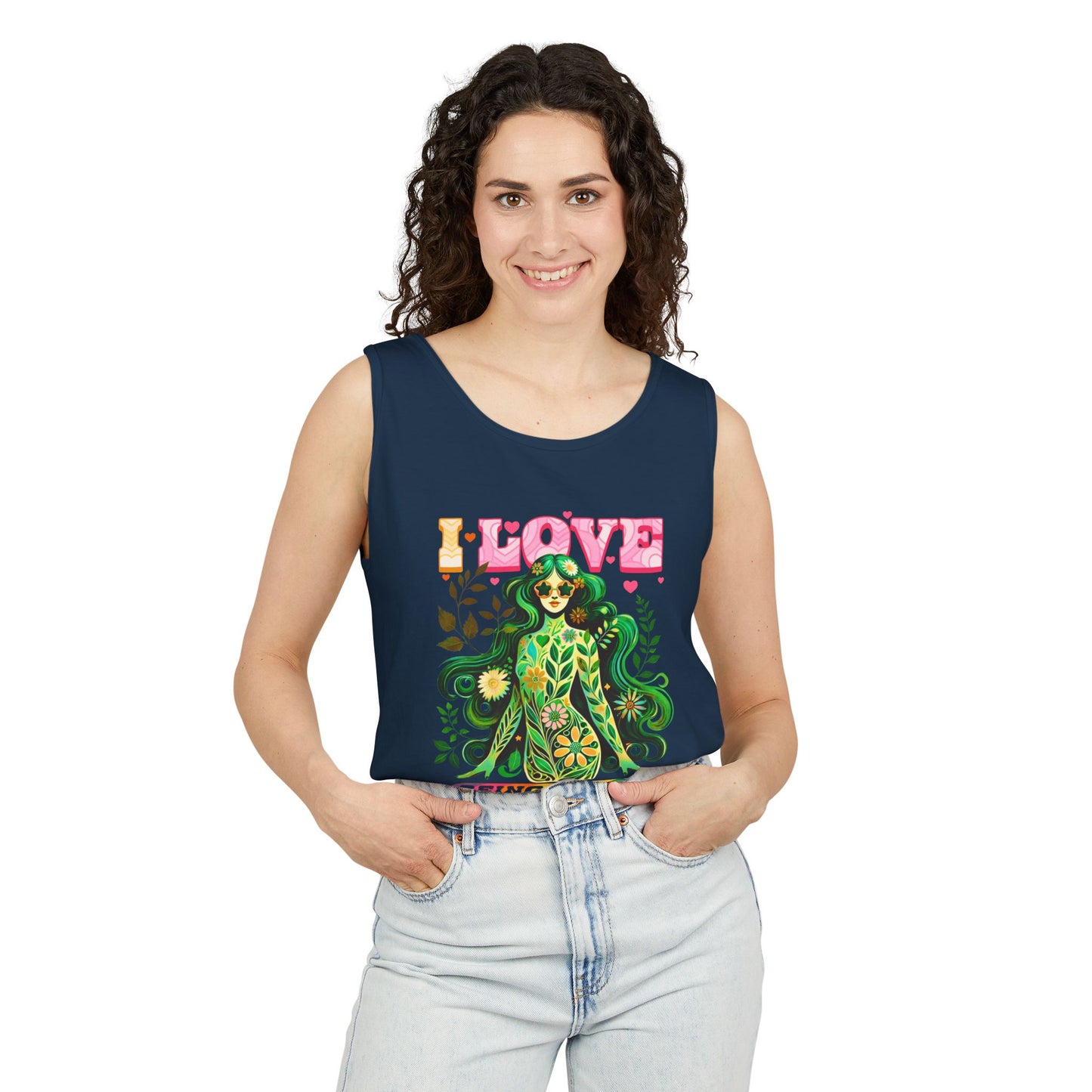 I Love Being Me - Colorful Retro Affirmation Tank (Unisex)