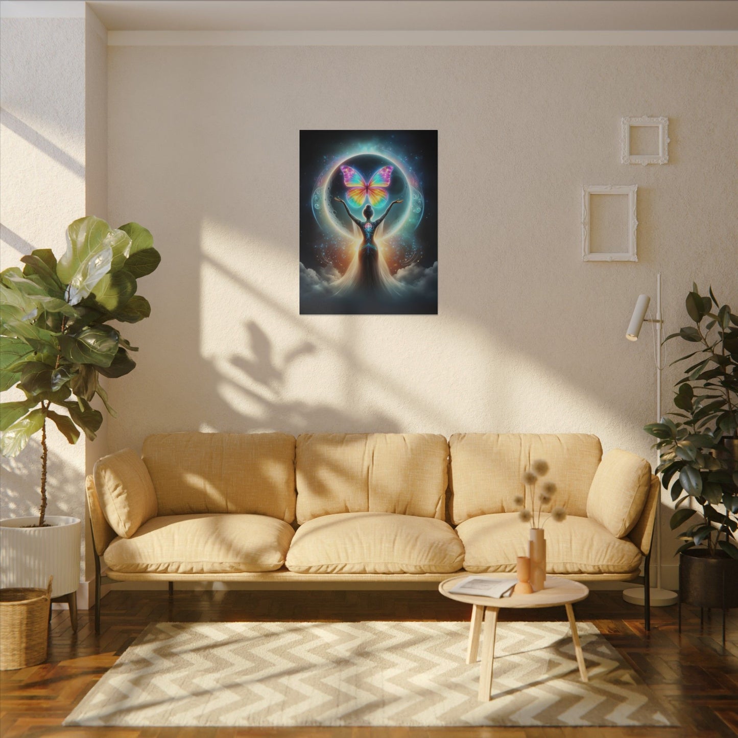 Butterfly Moon – Luminous Dream Wall Art
