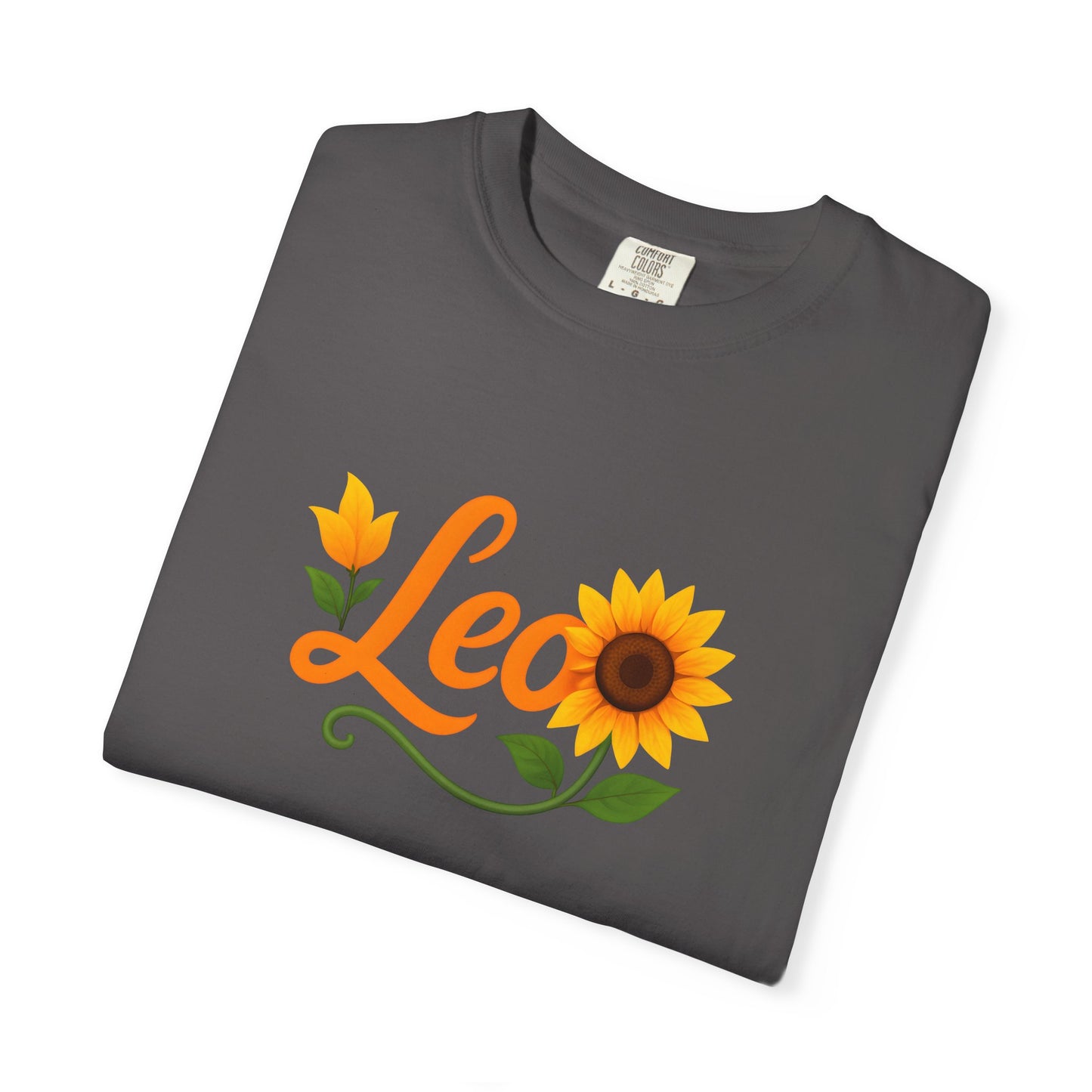 Leo Sunflower Tee β Retro Zodiac Shirt