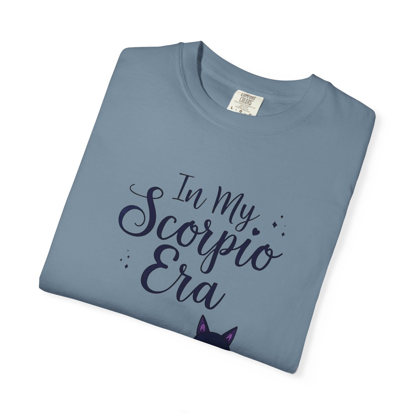 In My Scorpio Era – Mystical Black Cat Tee for the Zodiac Baddie
