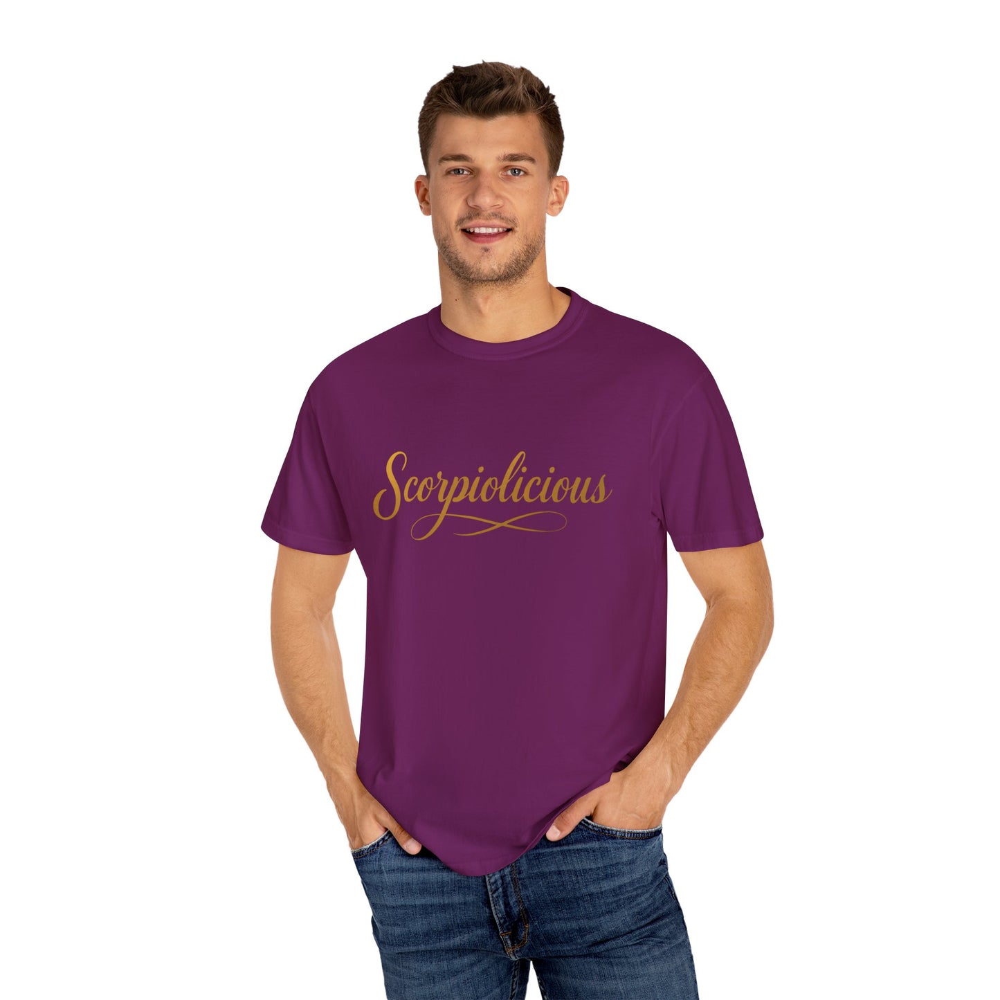 Scorpiolicious – Retro Script Scorpio Tee