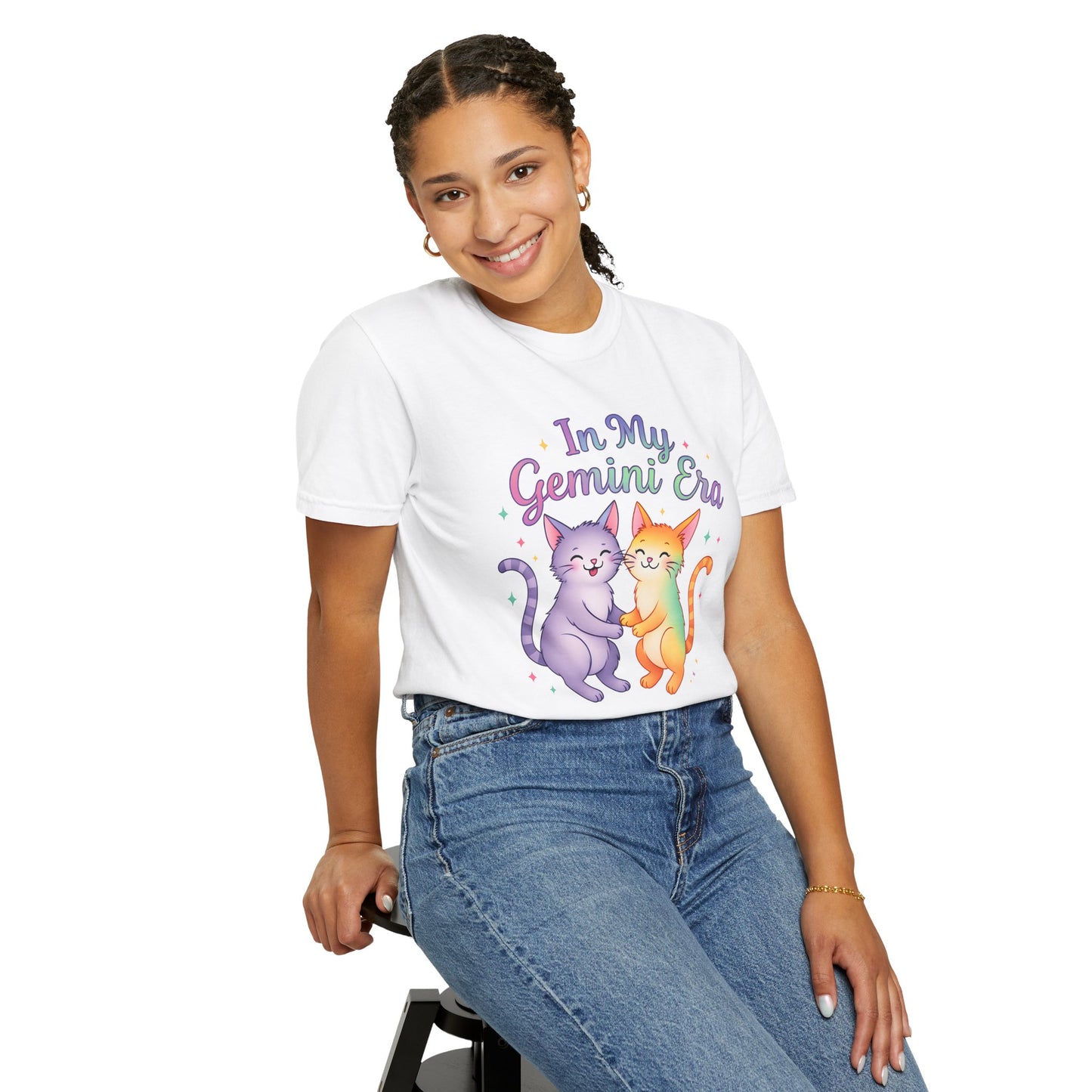 In My Gemini Era Tee – Colorful Cute Zodiac Shirt