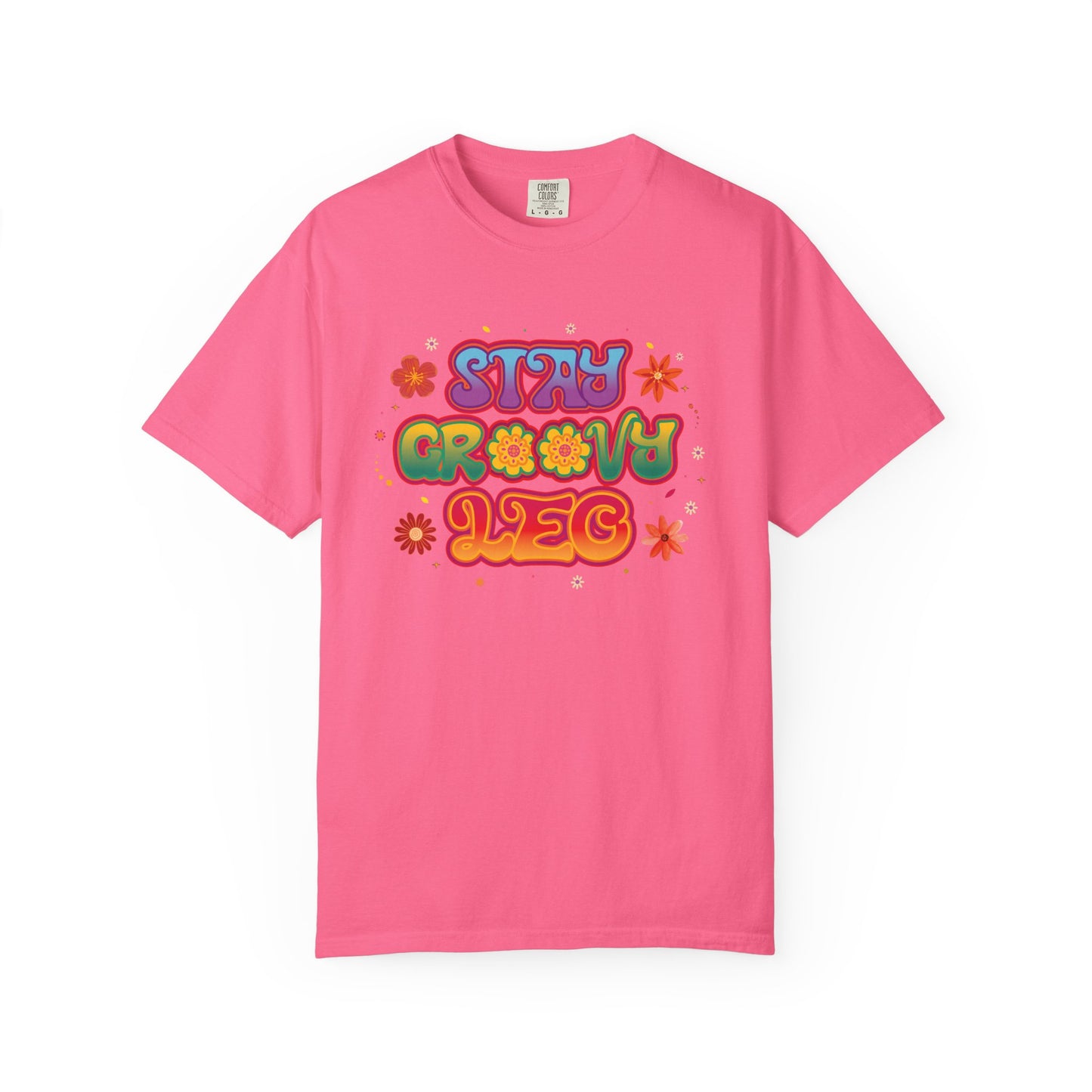 Stay Groovy Leo β Retro Zodiac Flower Power Tee