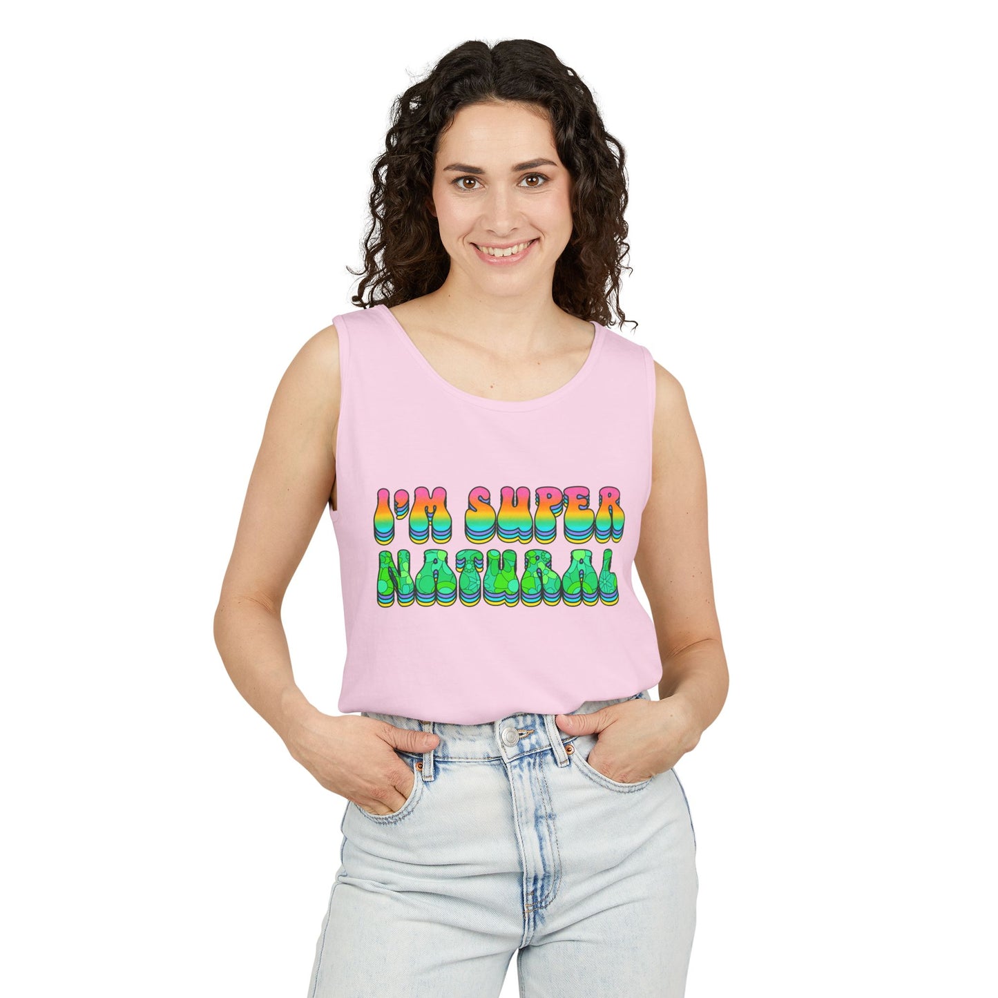 I'm Super Natural - Retro Affirmation virgo Tank Top (Unisex)