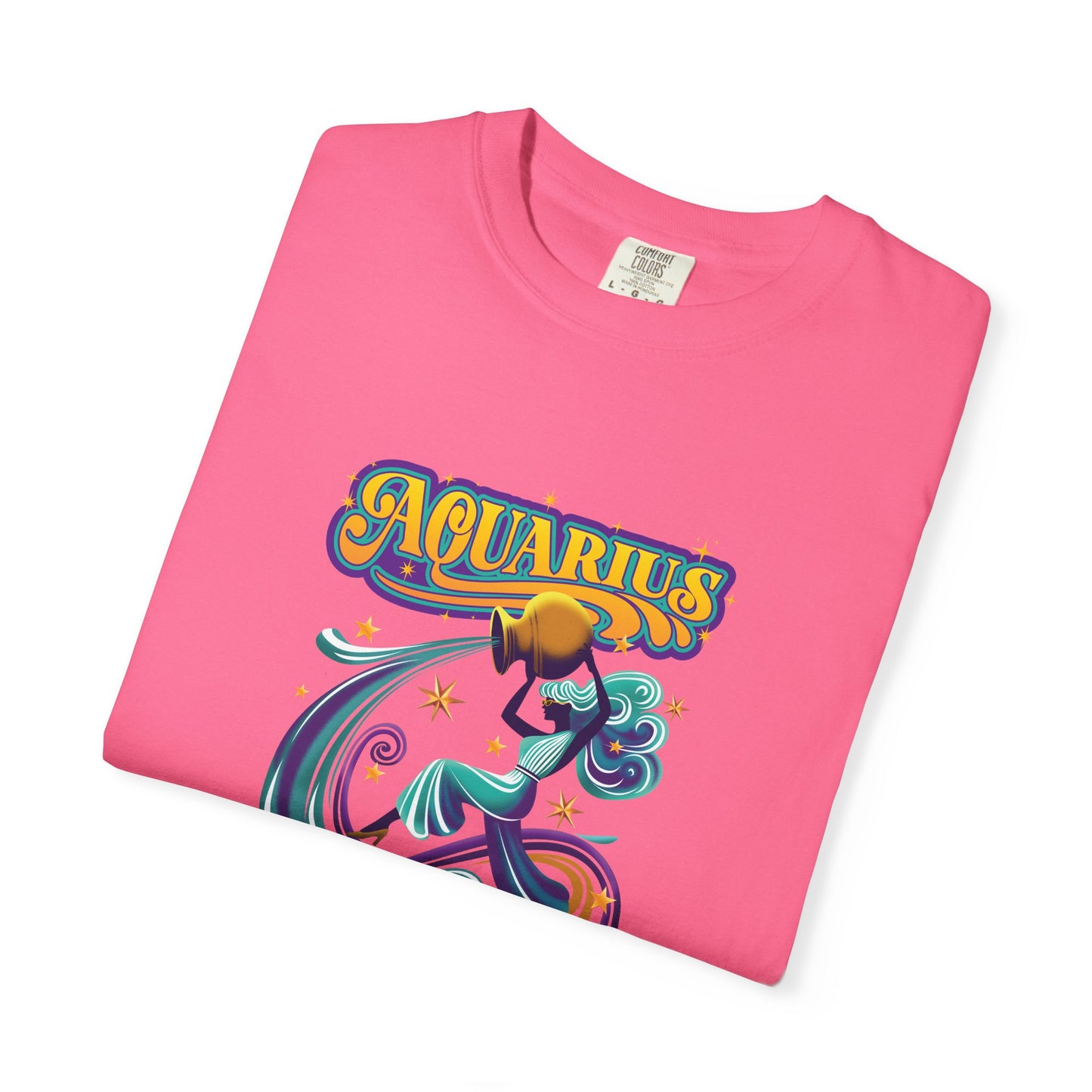 Aquarius Fueled by Stardust & Rebellion – Retro Rebel Tee