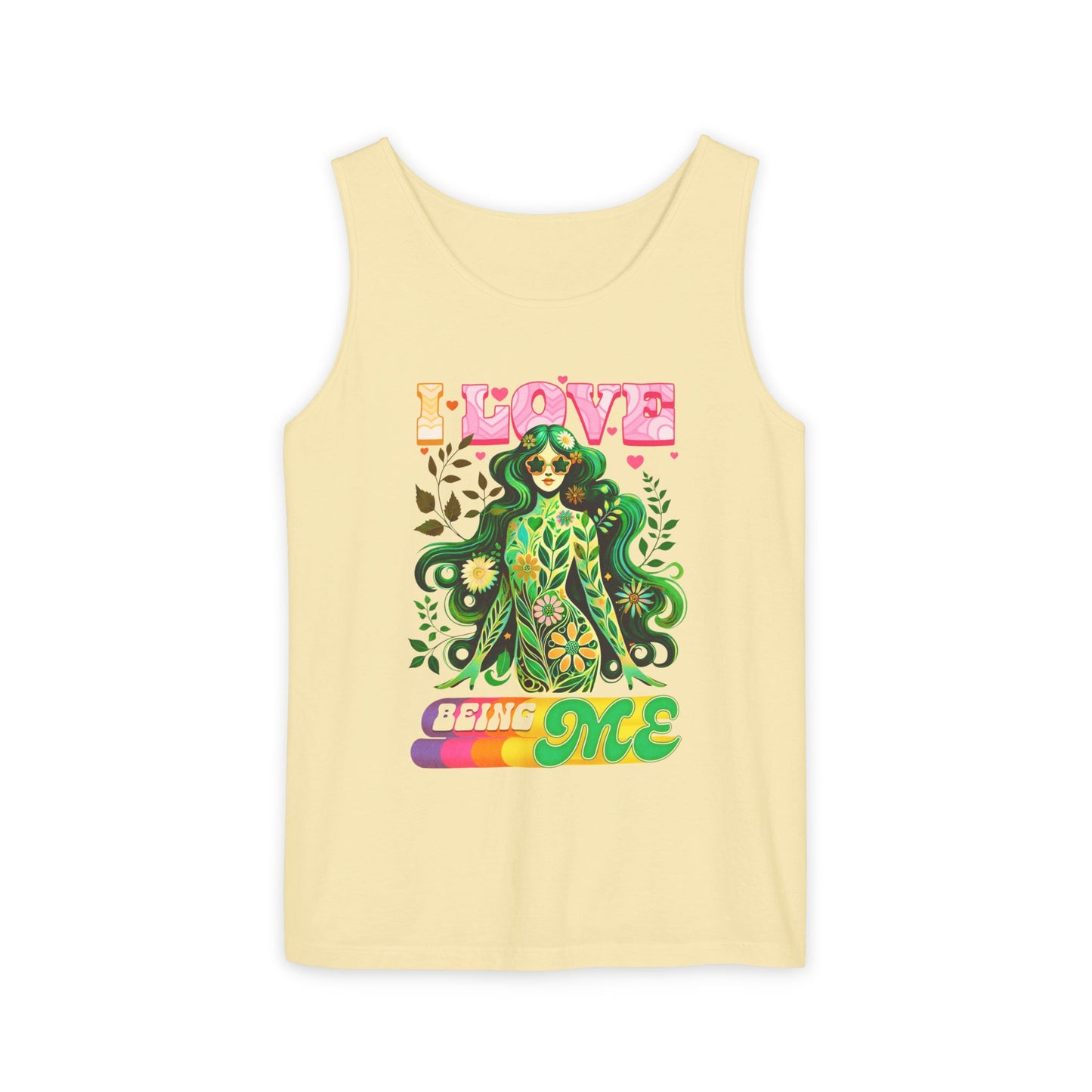 I Love Being Me - Colorful Retro Affirmation Tank (Unisex)