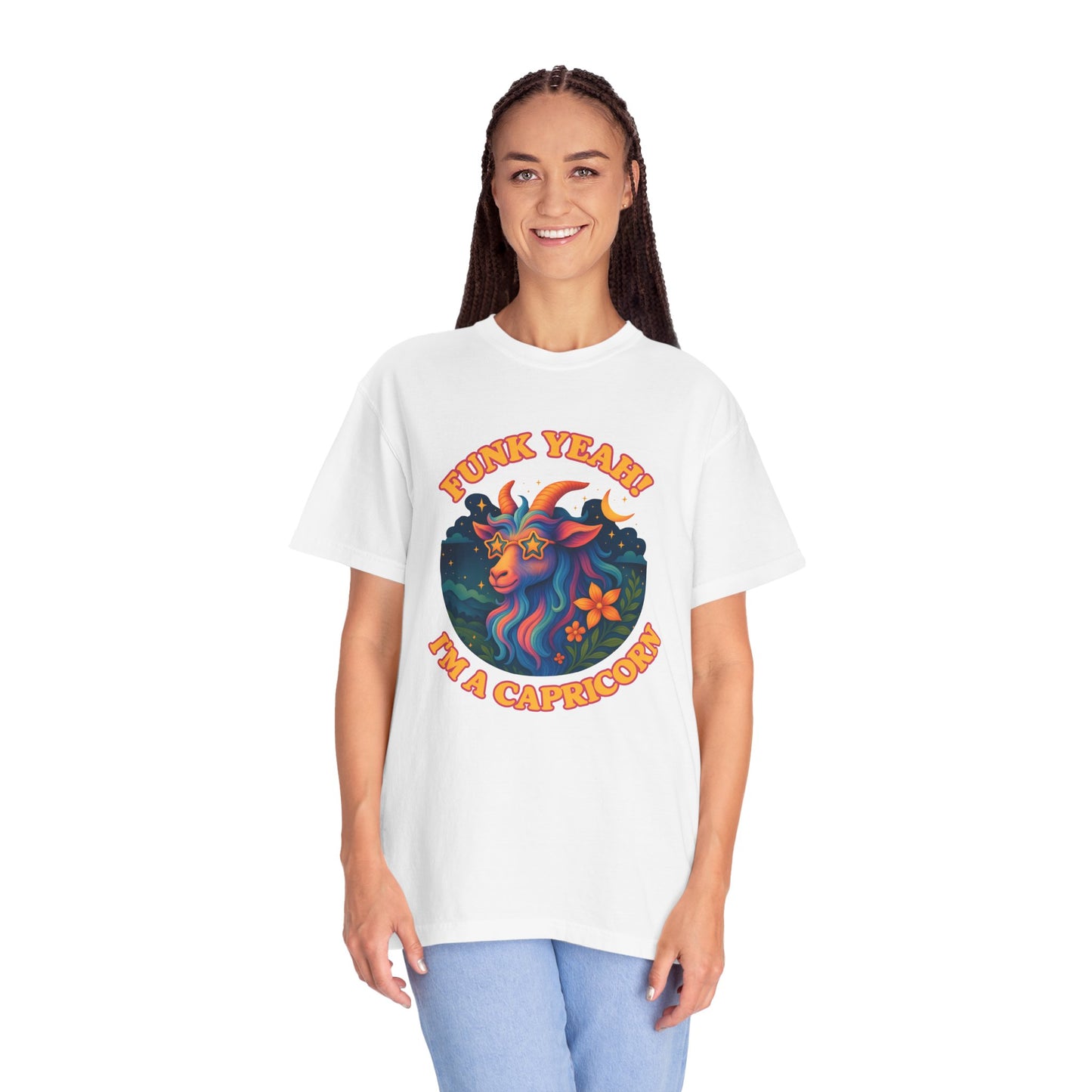 Funk Yeah! I’m a Capricorn – Retro Goat Groove Tee