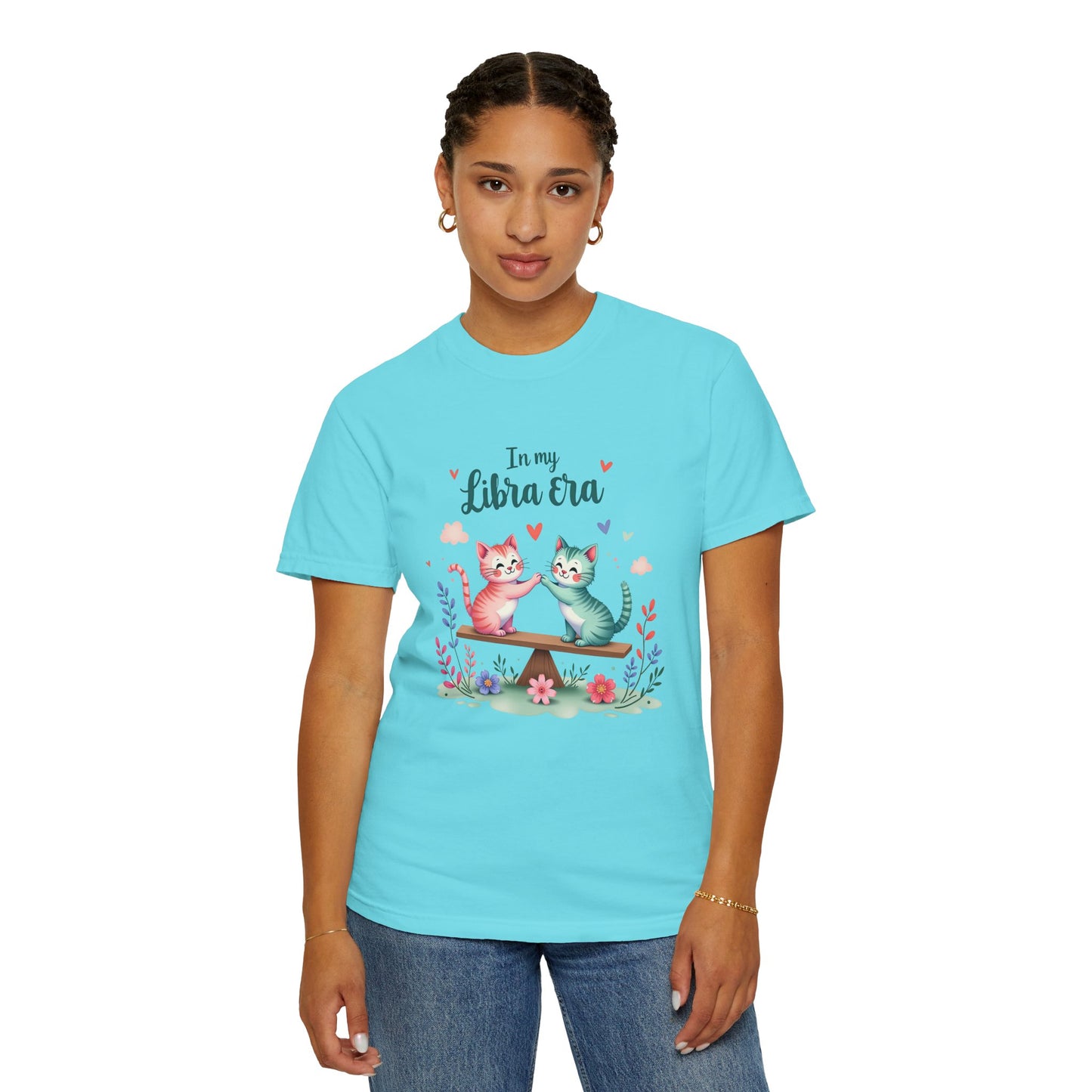 In My Libra Era Tee β Funny Colorful Zodiac Cat Shirt