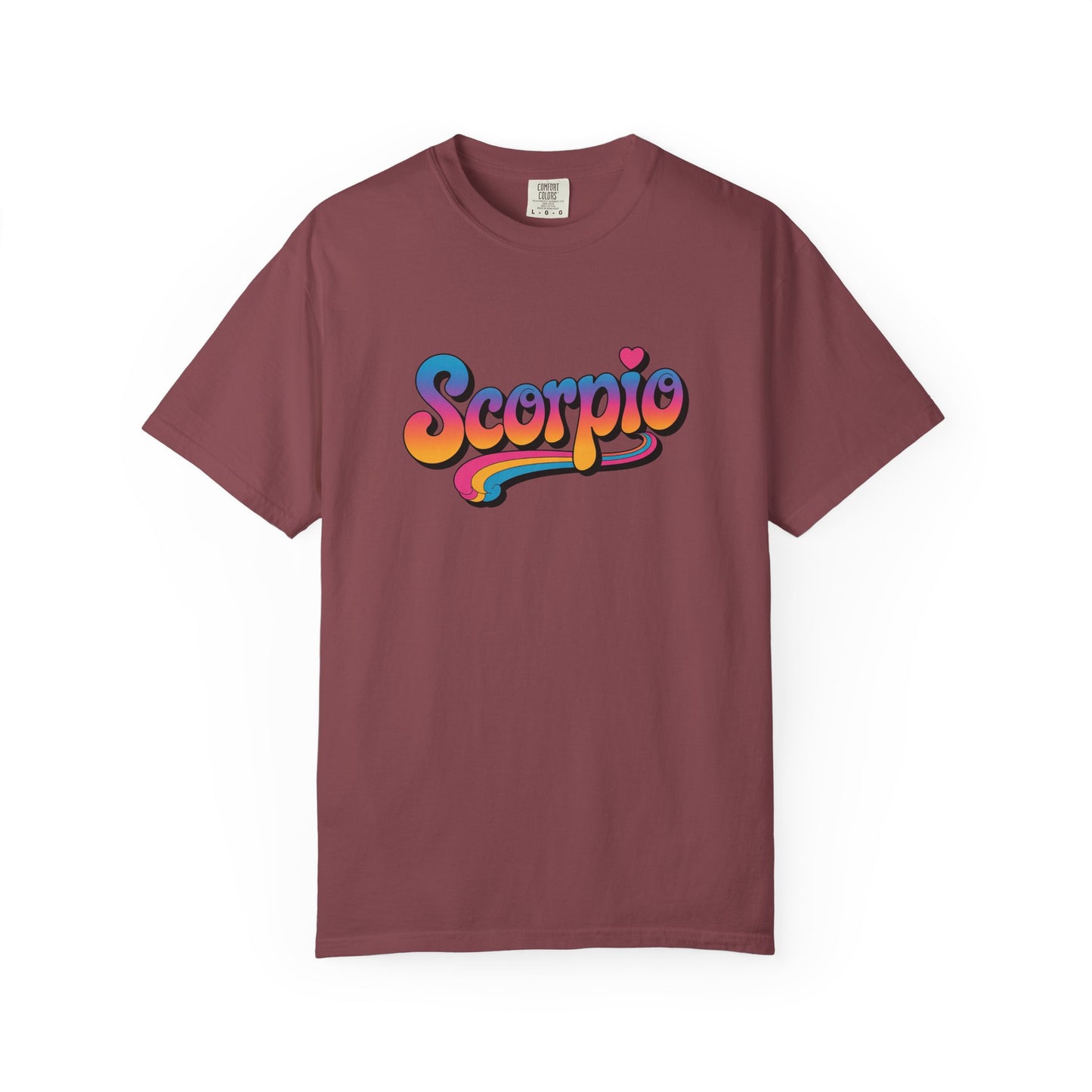 Scorpio Retro Groovy Tee – Multicolor Zodiac Shirt