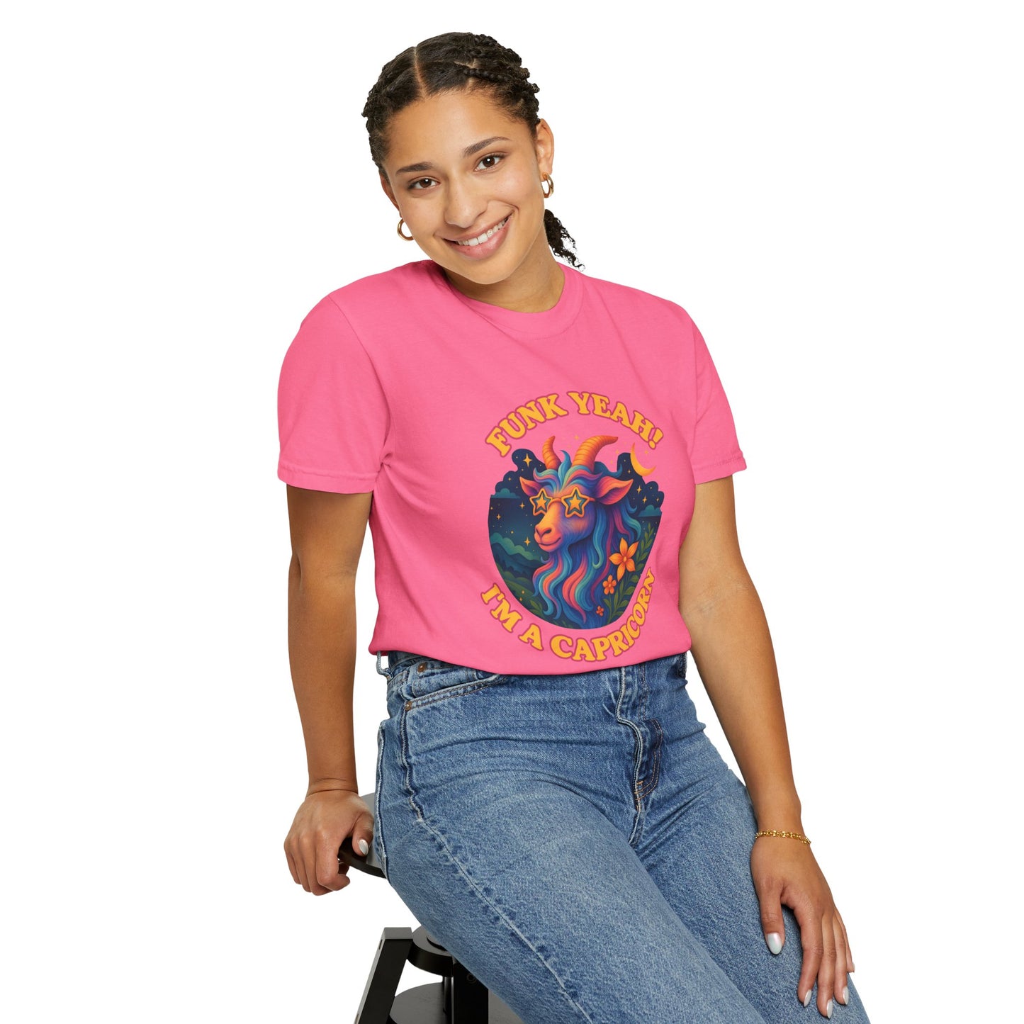 Funk Yeah! I’m a Capricorn – Retro Goat Groove Tee