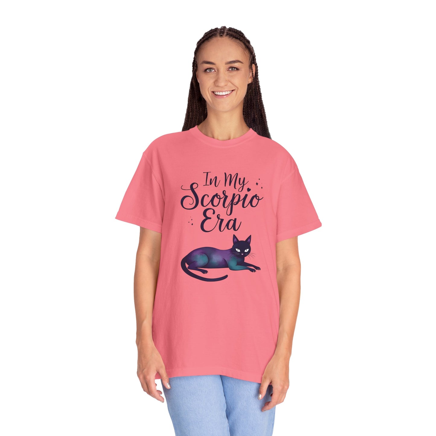 In My Scorpio Era – Mystical Black Cat Tee for the Zodiac Baddie