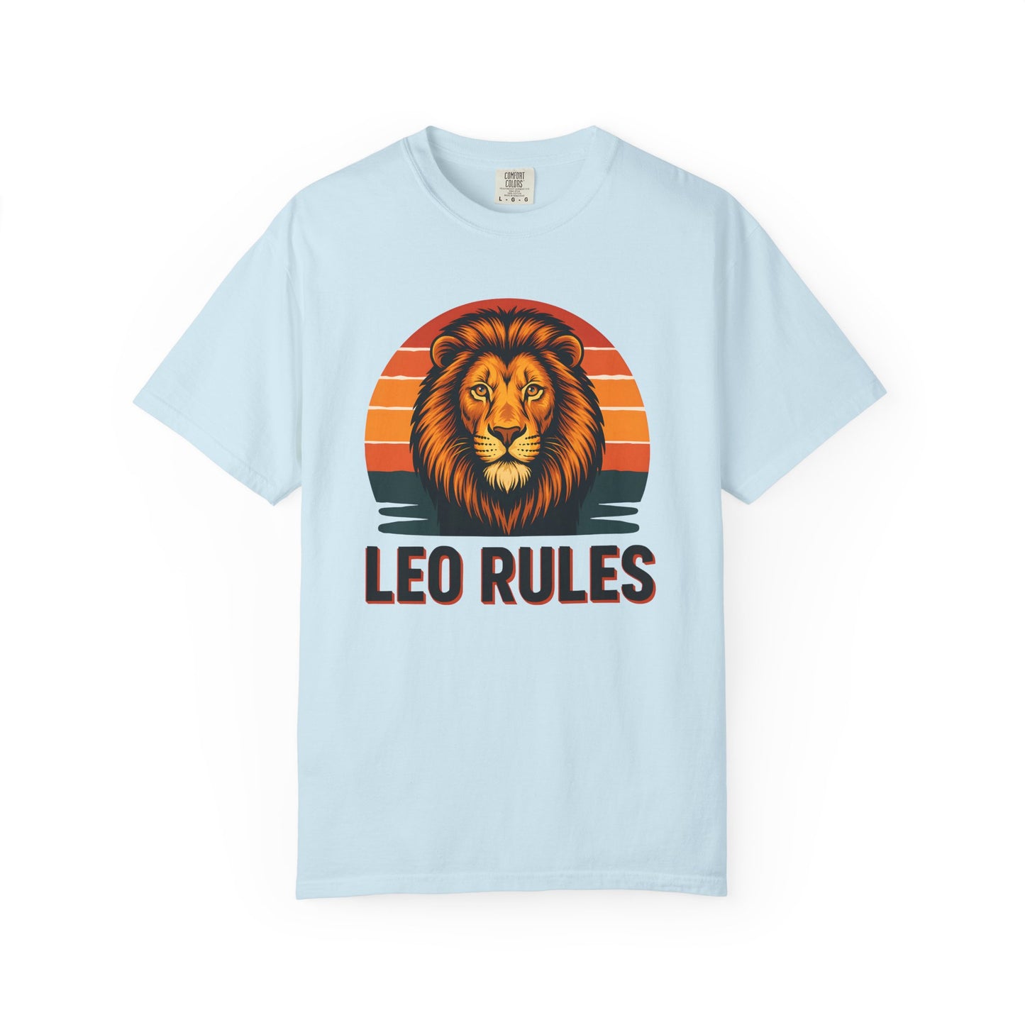 Leo Rules - Retro Rainbow Power Tee