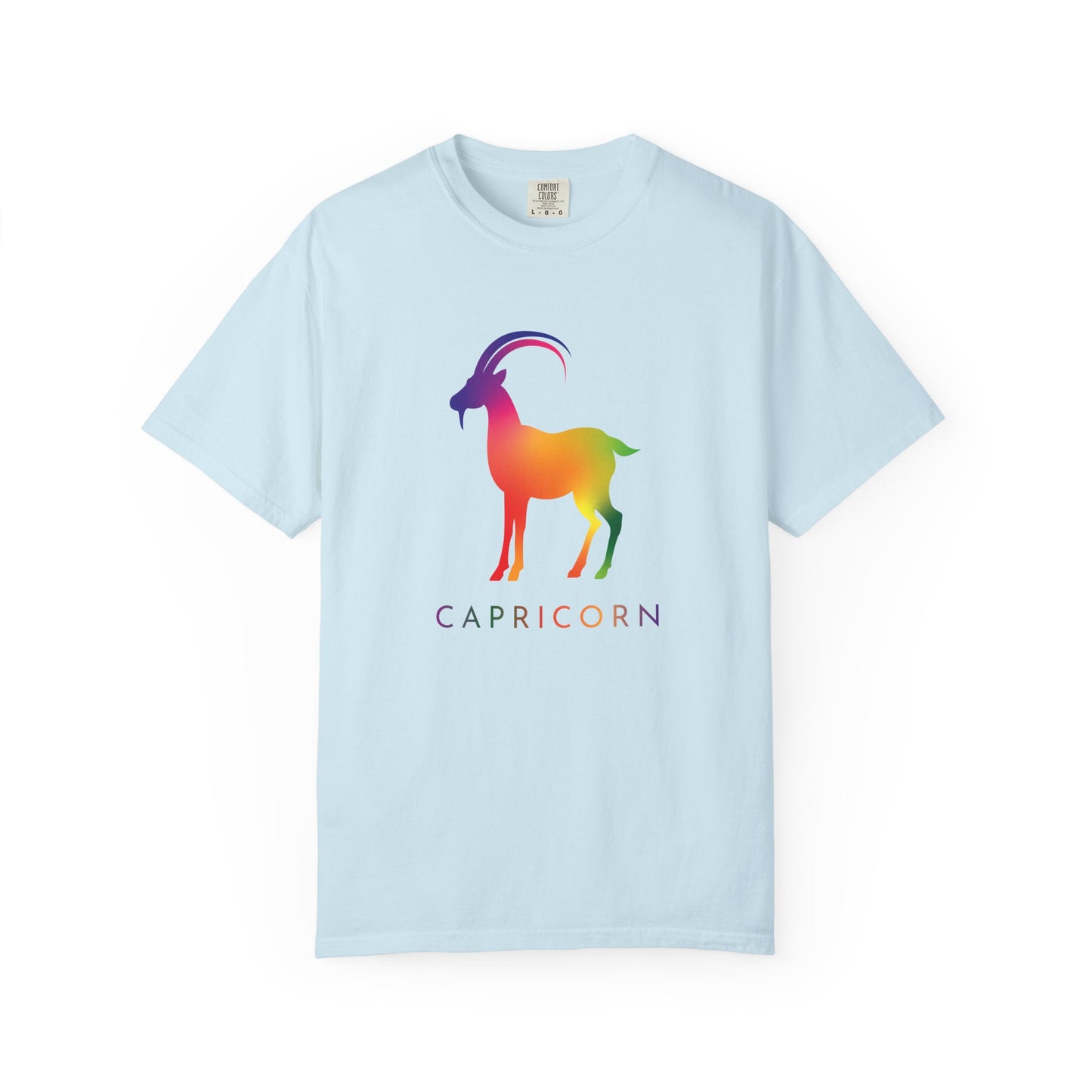 Capricorn β Rainbow Gradient Zodiac Goat Tee