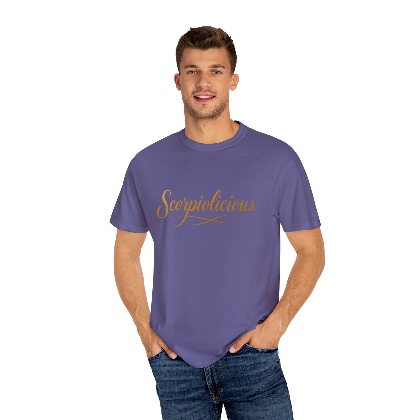 Scorpiolicious – Retro Script Scorpio Tee