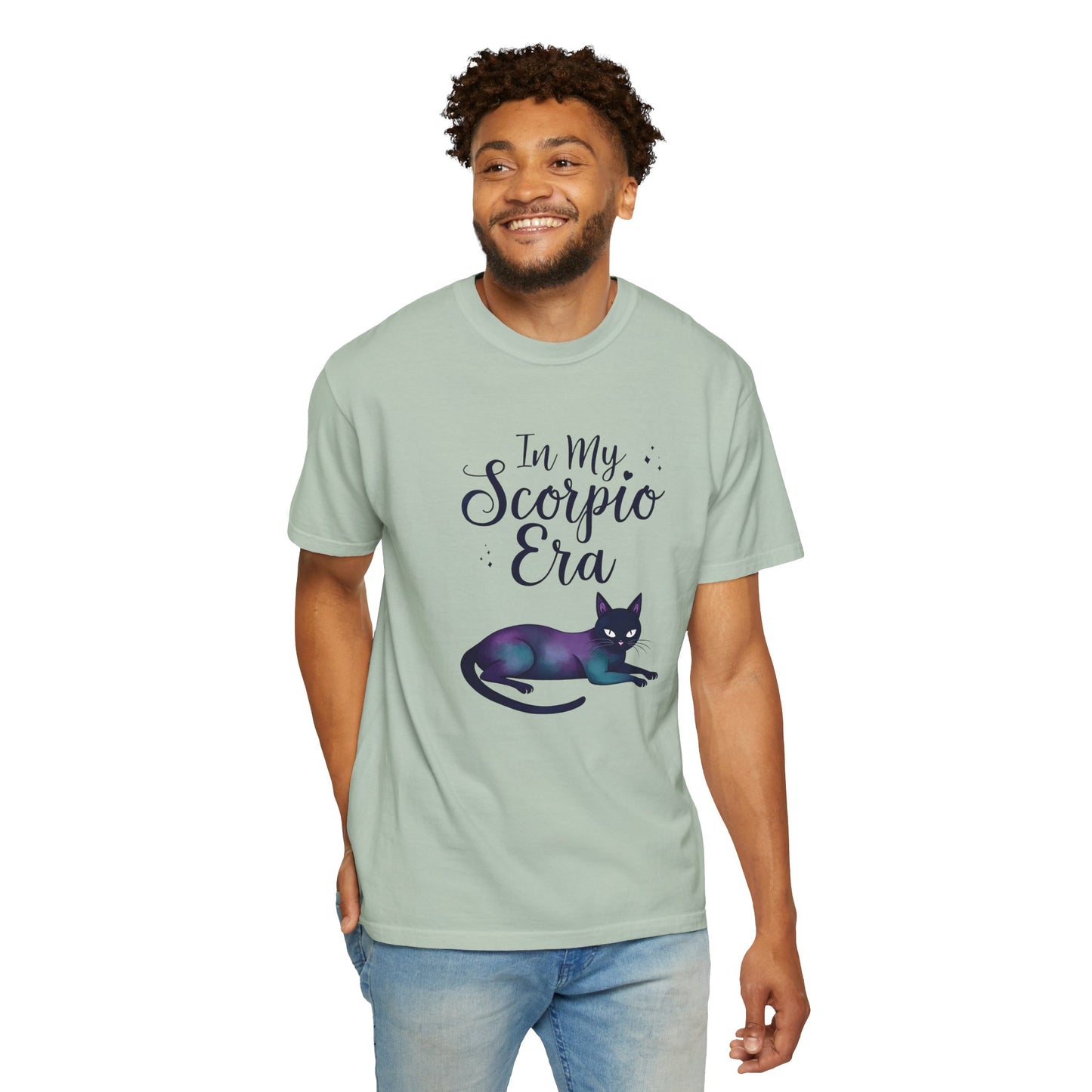 In My Scorpio Era – Mystical Black Cat Tee for the Zodiac Baddie