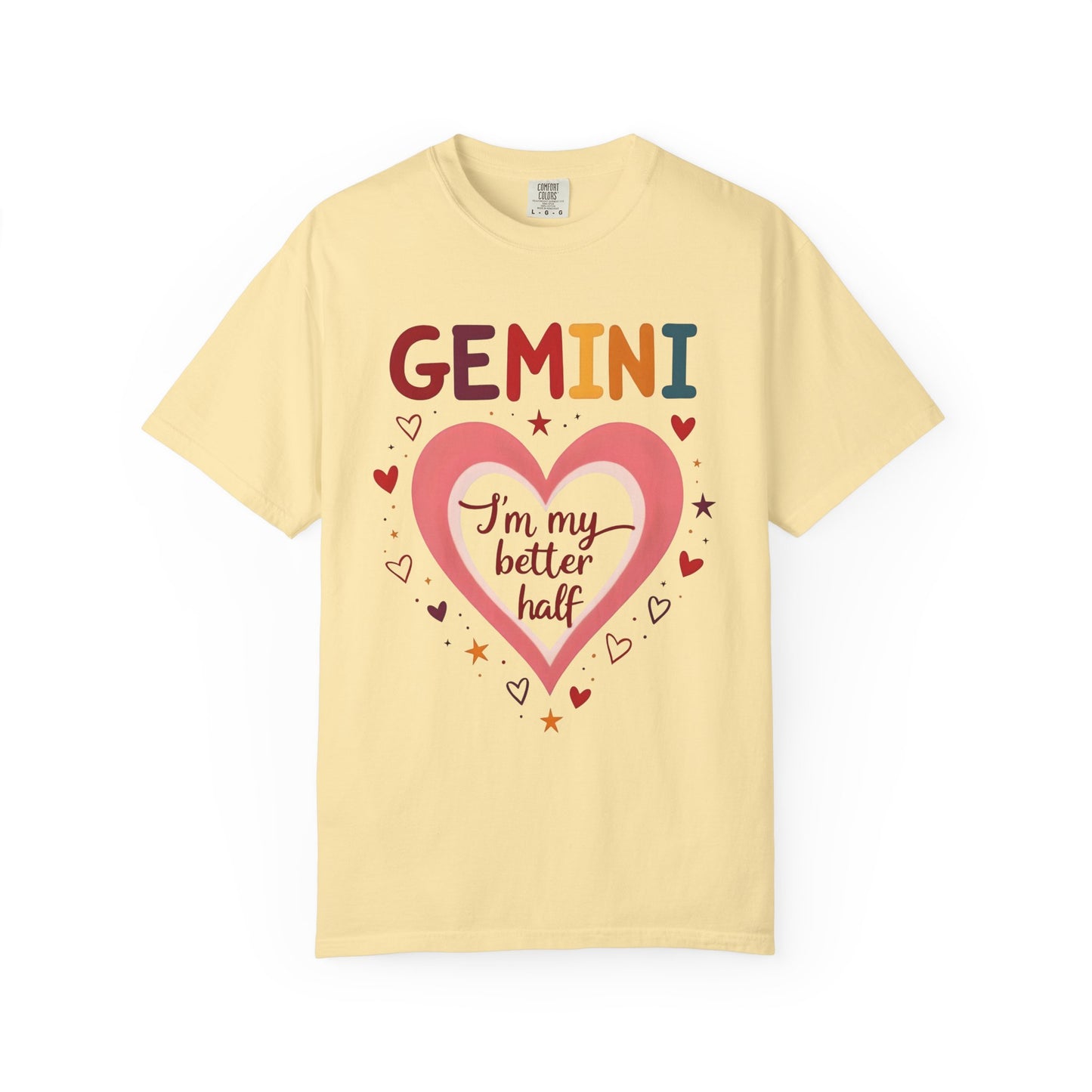 GEMINI Iām My Better Half Tee ā Colorful Retro Zodiac Shirt