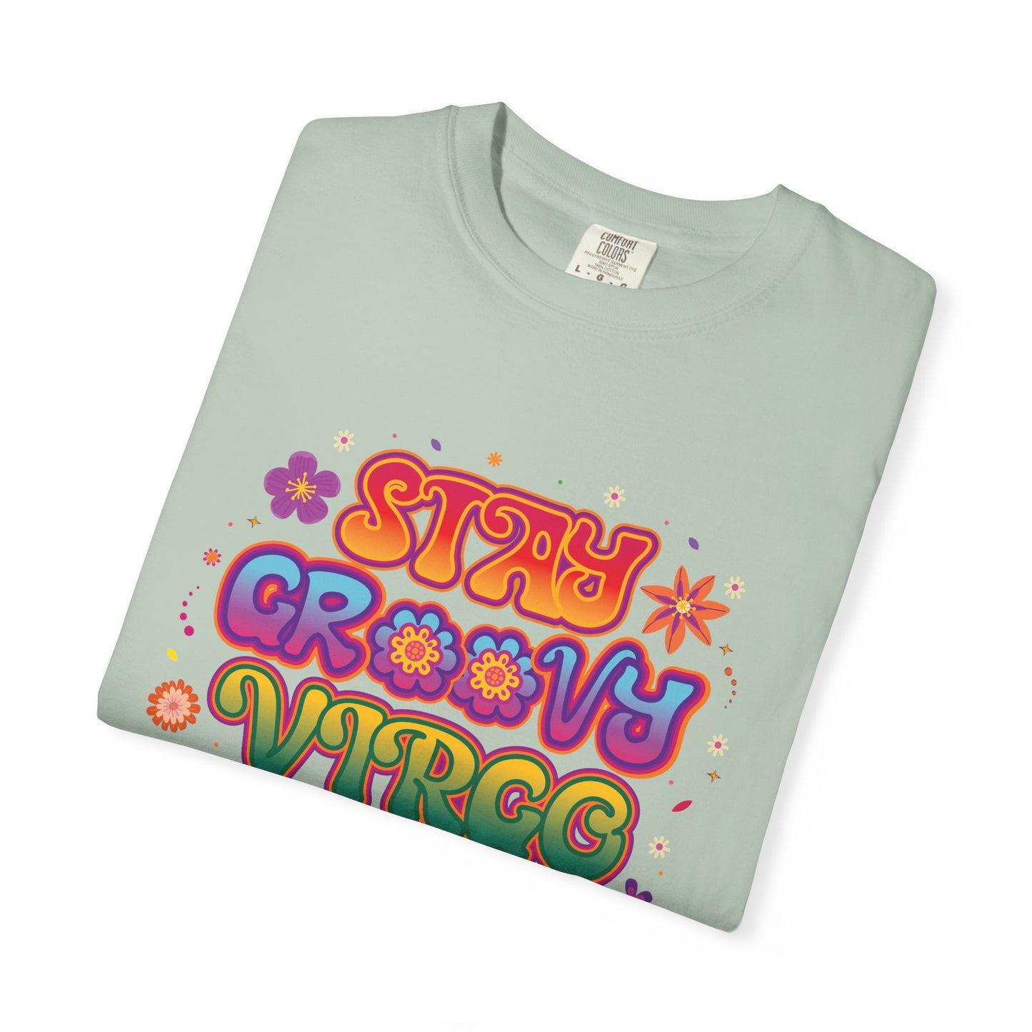 STAY GROOVY VIRGO – Retro Psychedelic Zodiac Tee