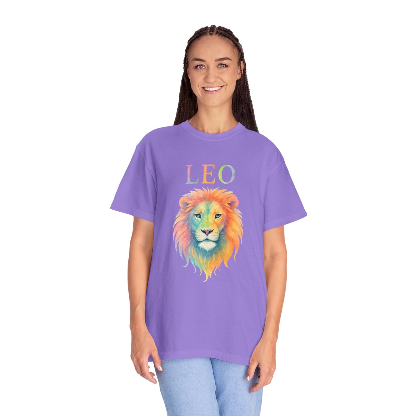 LEO Tee β Colorful Lion Zodiac Shirt