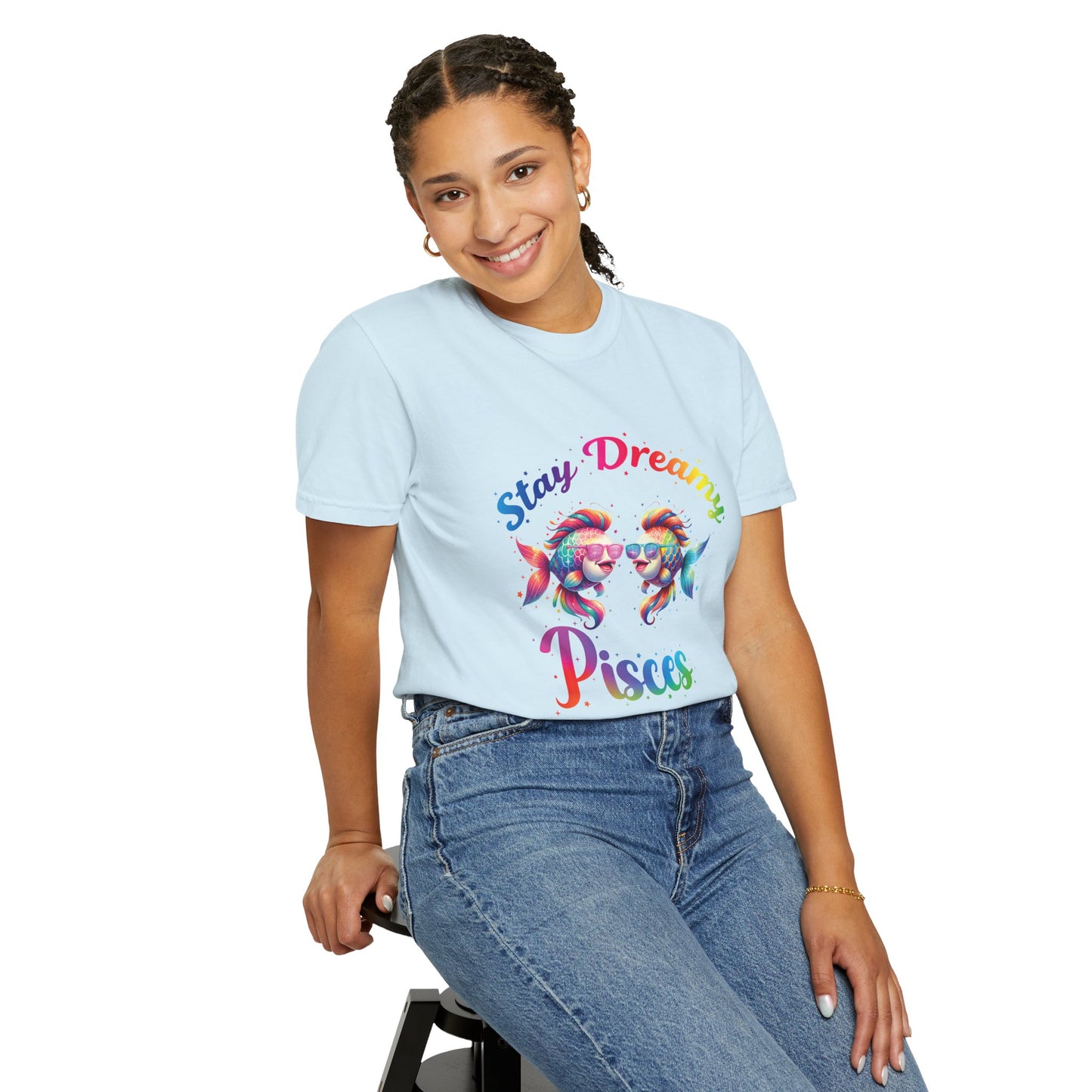 Stay Dreamy Pisces Tee β Rainbow Colorful Zodiac Shirt