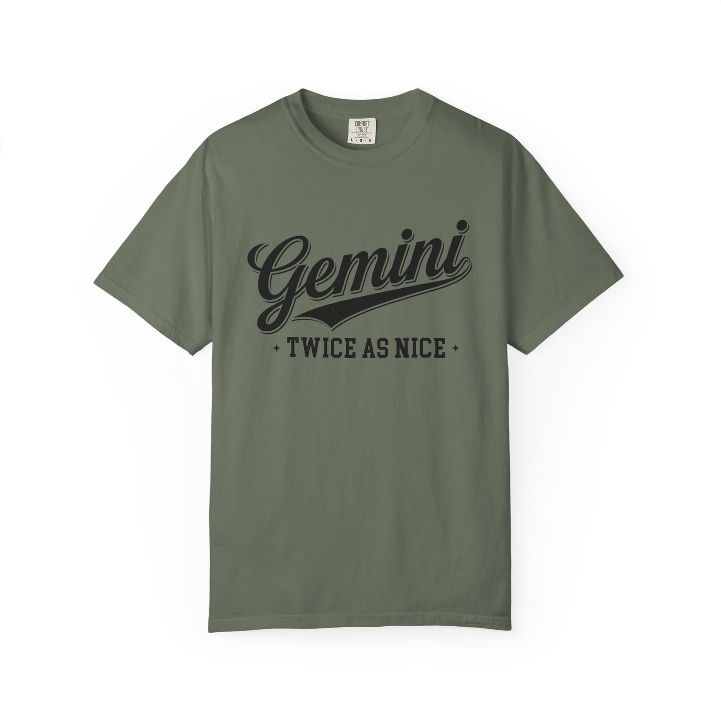 Gemini “Twice As Nice” Zodiac- Retro Astrology Tee - Unisex Graphic Shirt