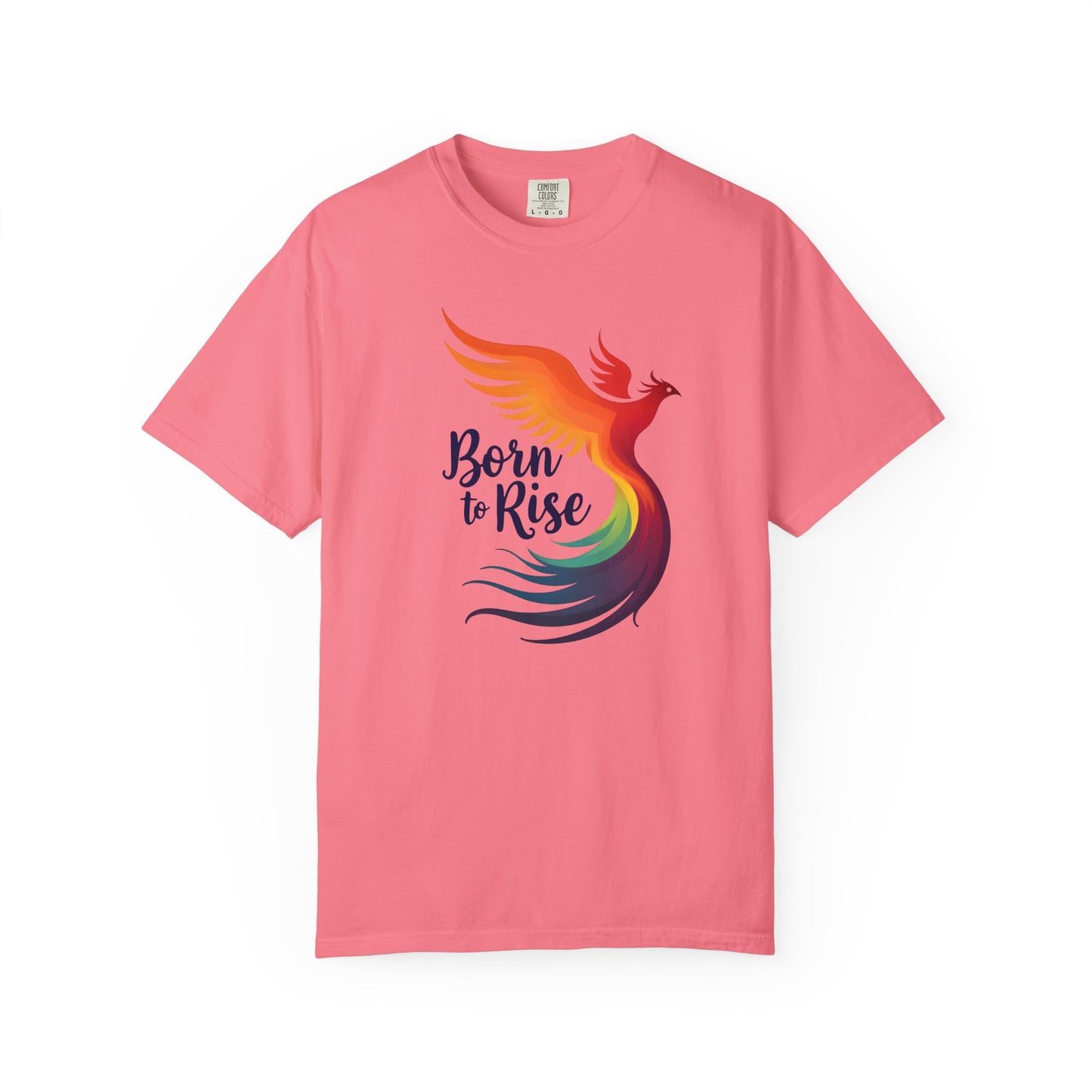 Born to Rise - Colorful Phoenix Affirmation Empowerment Tee