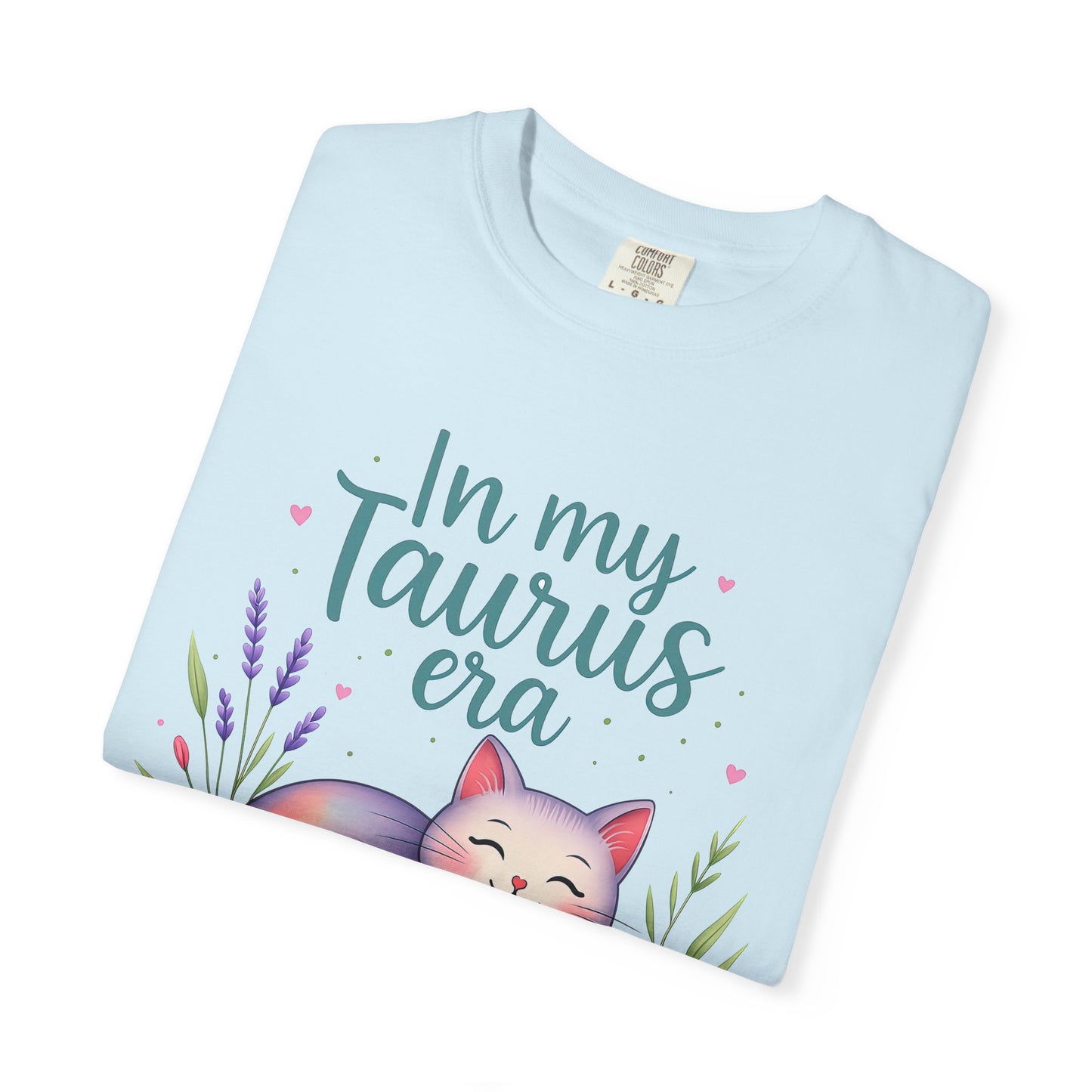 In My Taurus Era – Colorful Zodiac Cat Tee
