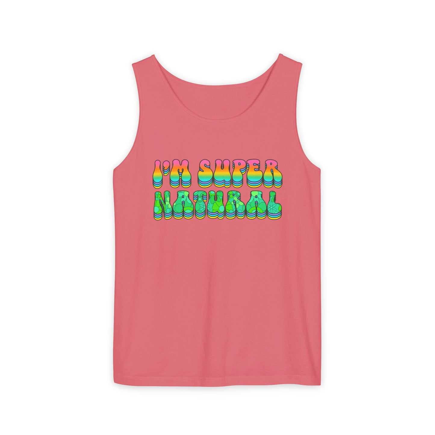 I'm Super Natural - Retro Affirmation virgo Tank Top (Unisex)